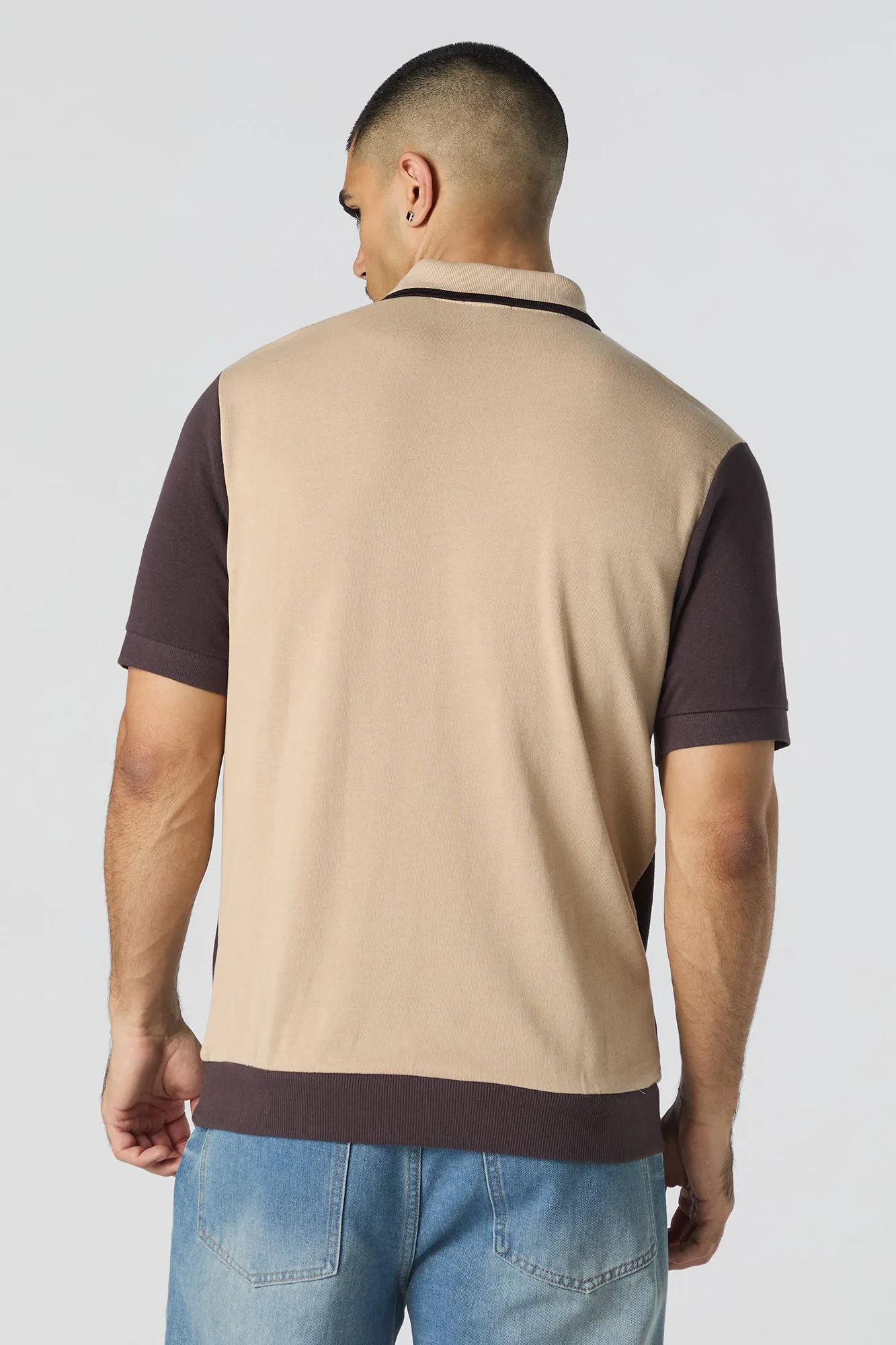 Polo à blocs de couleurs