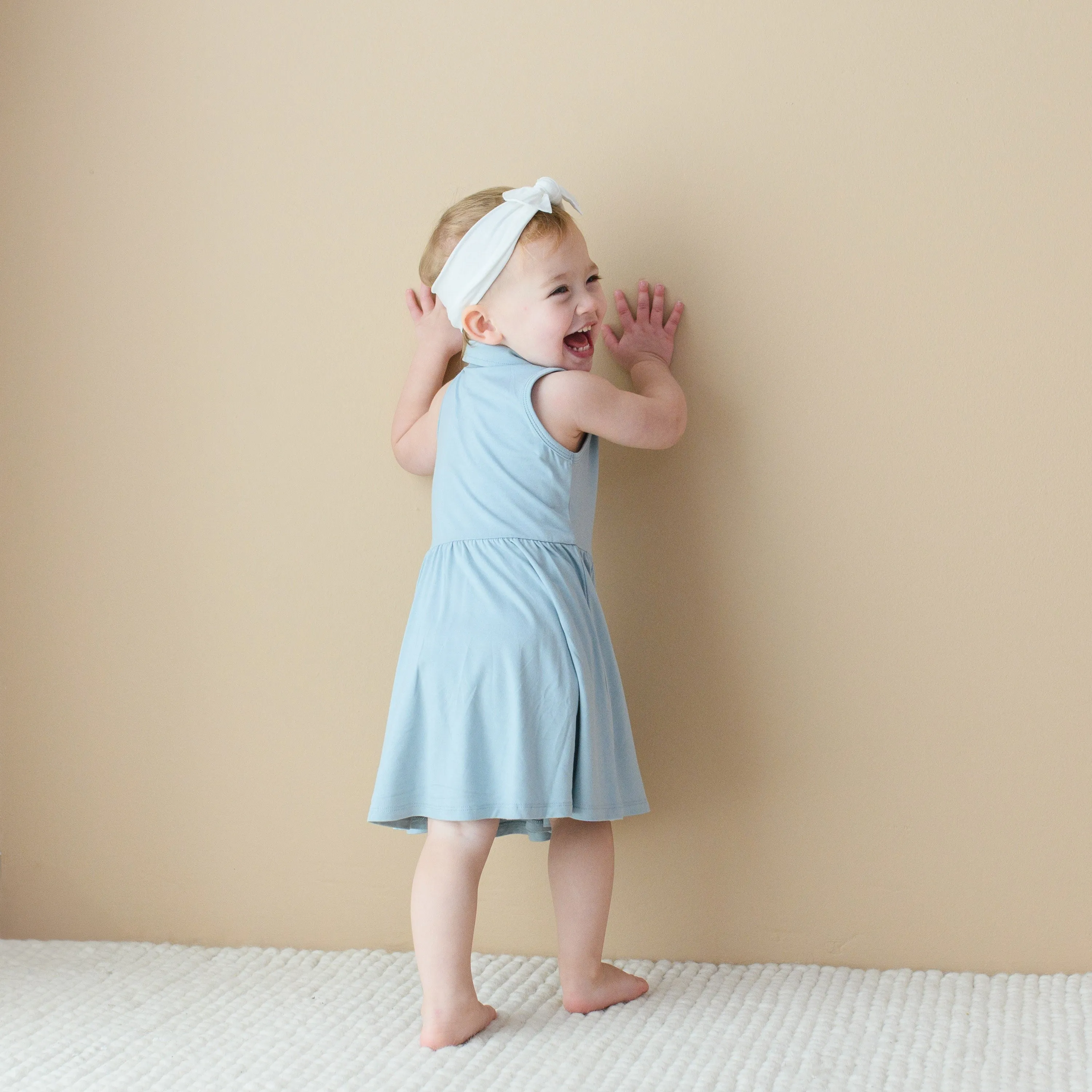 Polo Bodysuit Dress in Fog