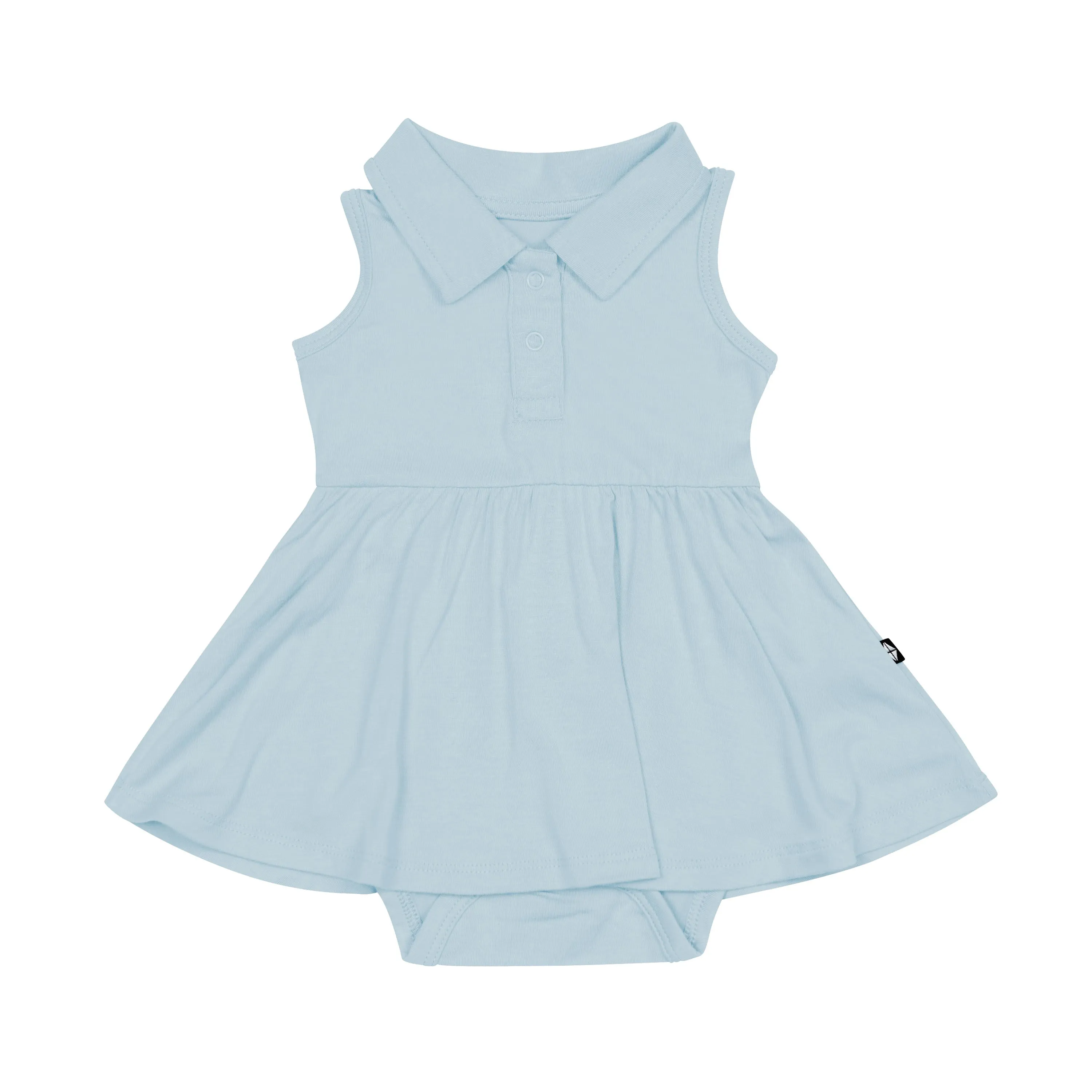 Polo Bodysuit Dress in Fog