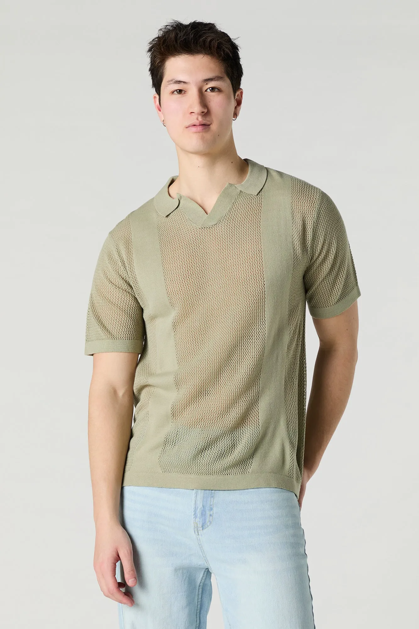Polo crocheté