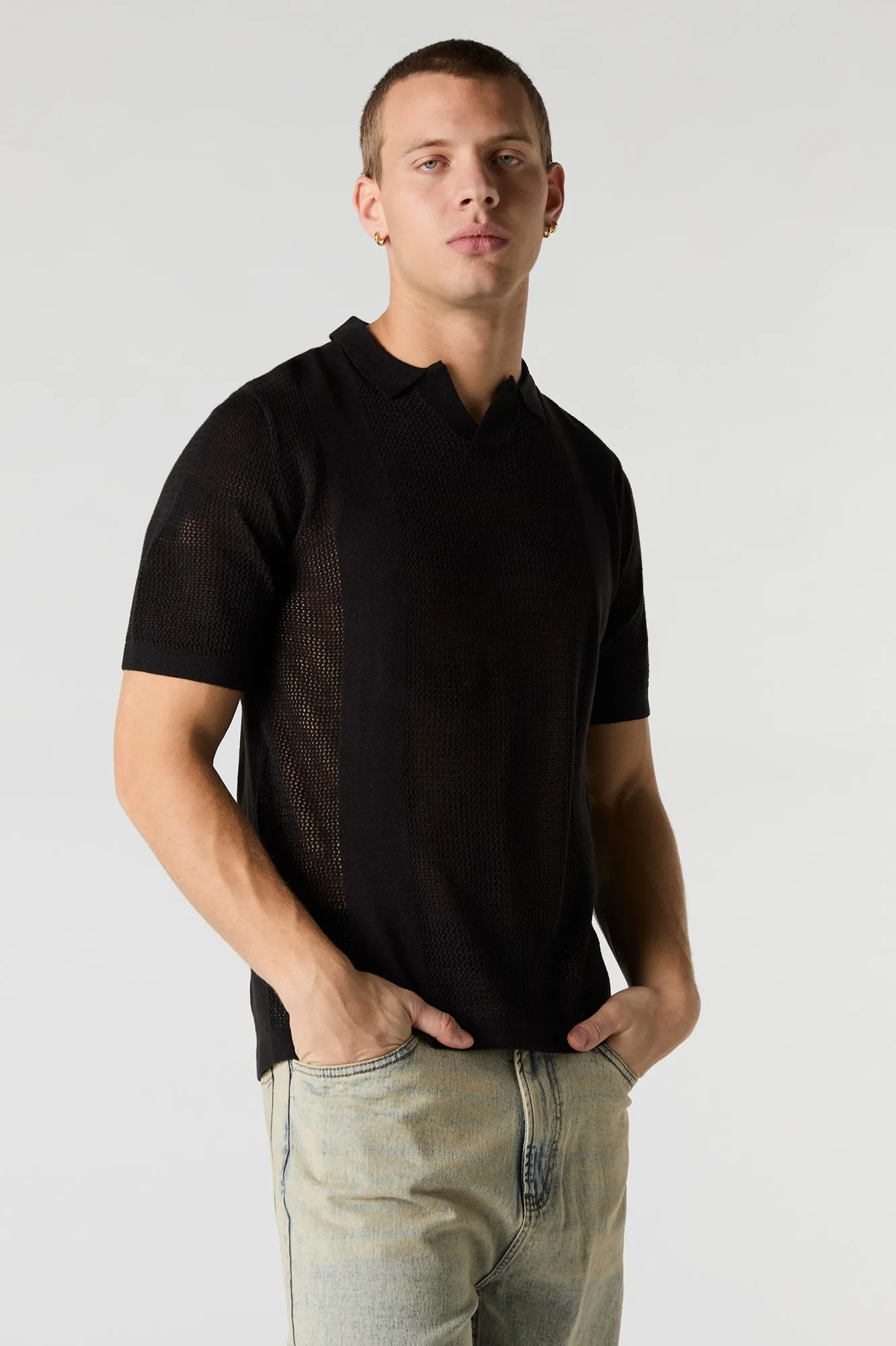 Polo crocheté