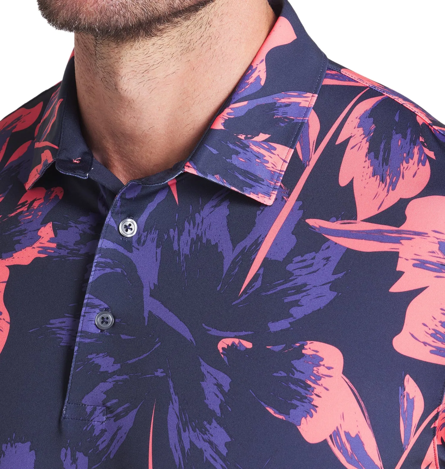 Puma Golf Broken Flower Polo Shirt