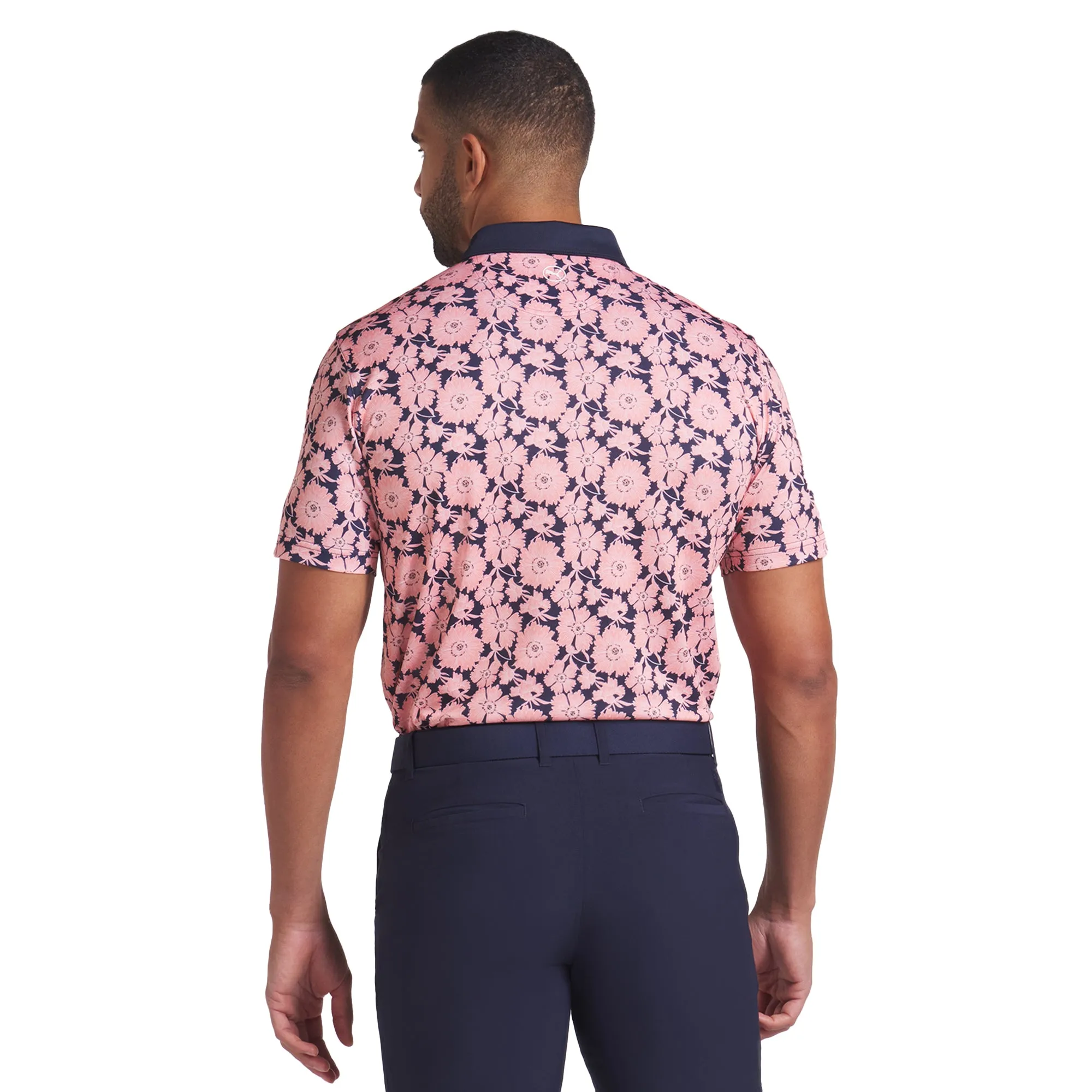 Puma Golf Flower Fields Pique Polo Shirt