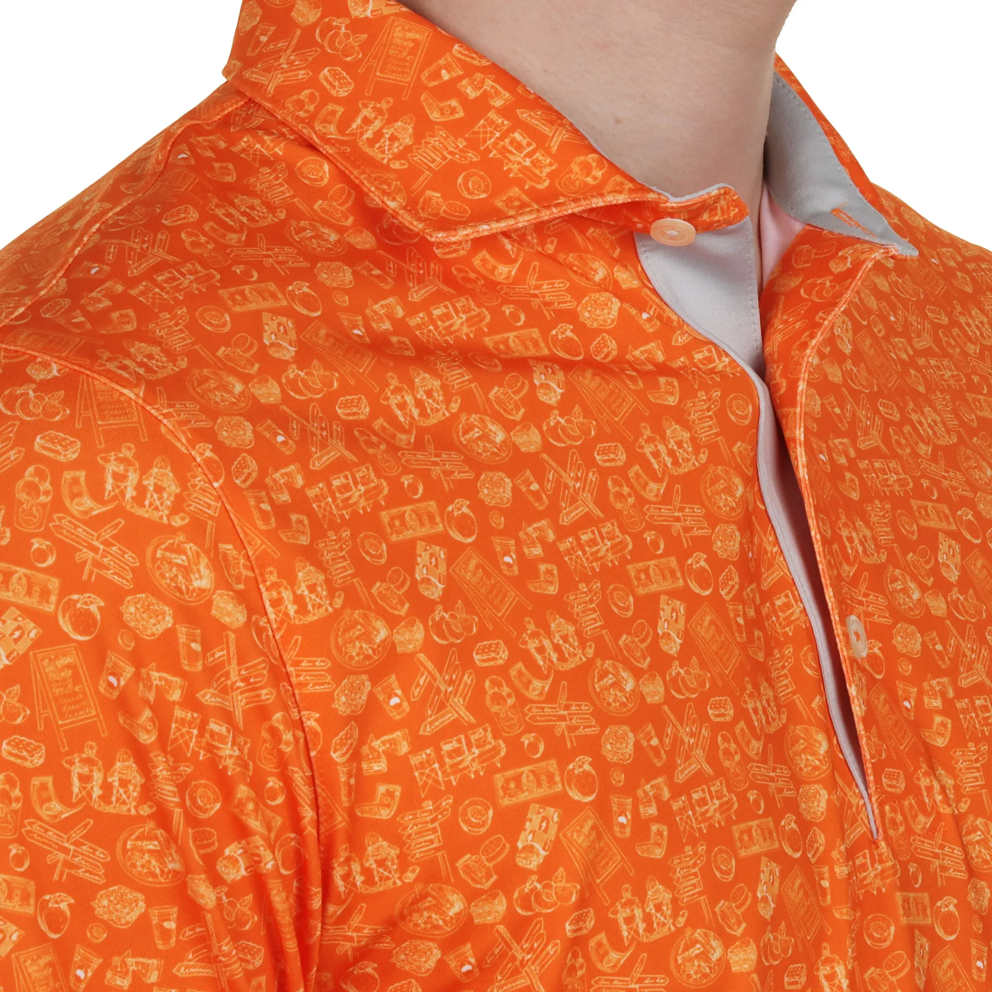 Puma Golf Peach Stand Polo Shirt