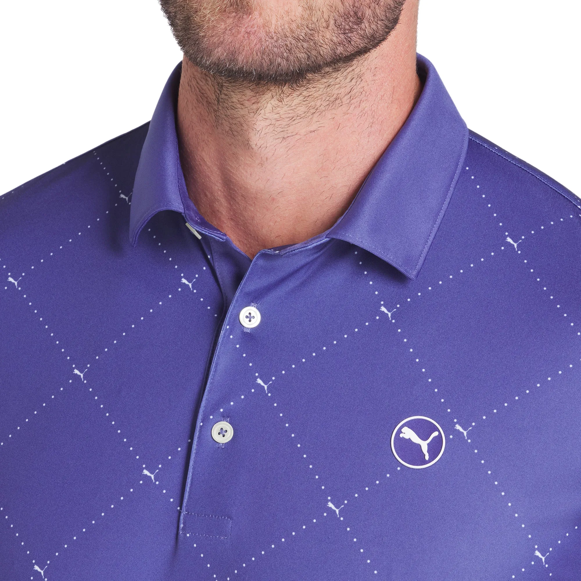 Puma Golf Pure 2.0 Argyle Polo Shirt