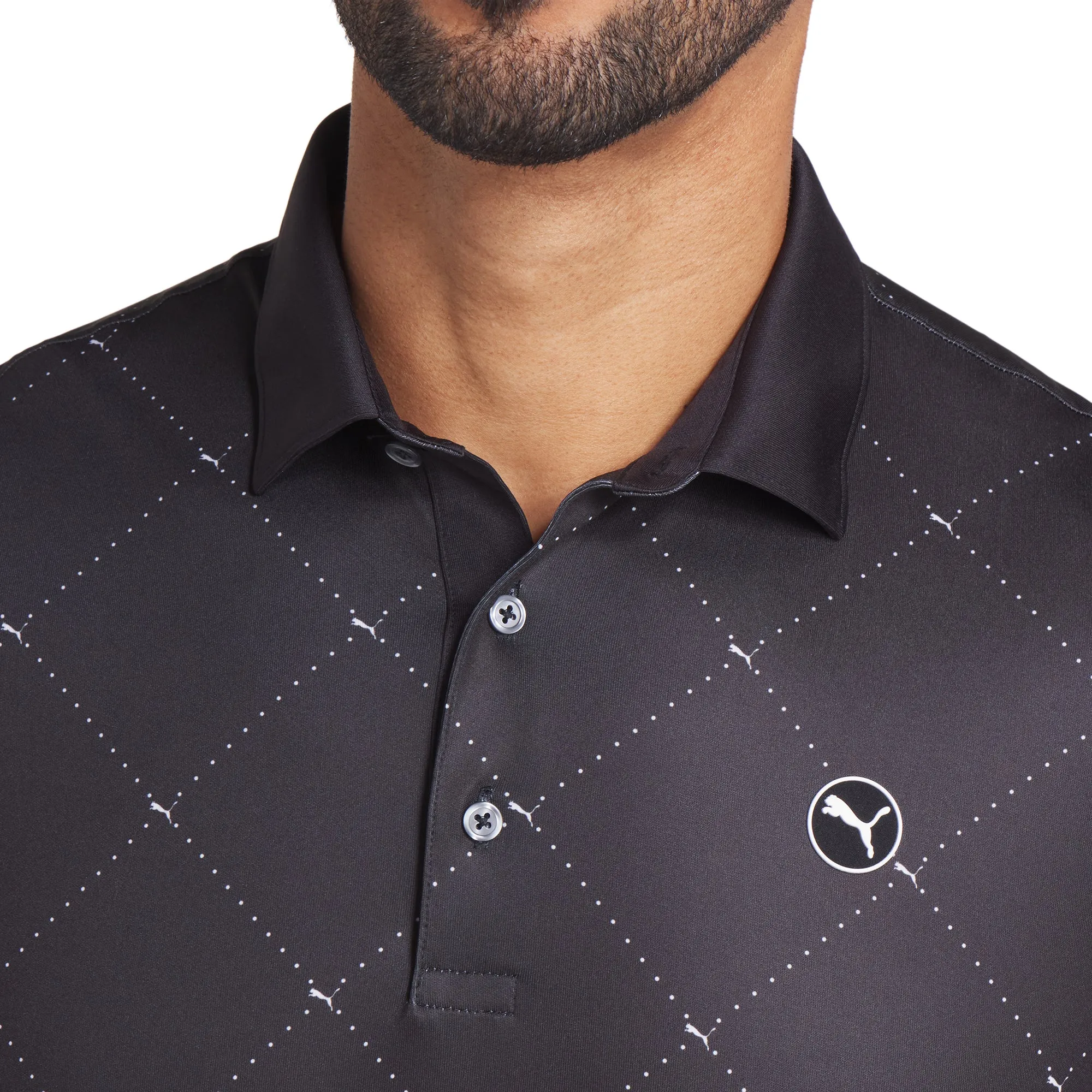 Puma Golf Pure 2.0 Argyle Polo Shirt