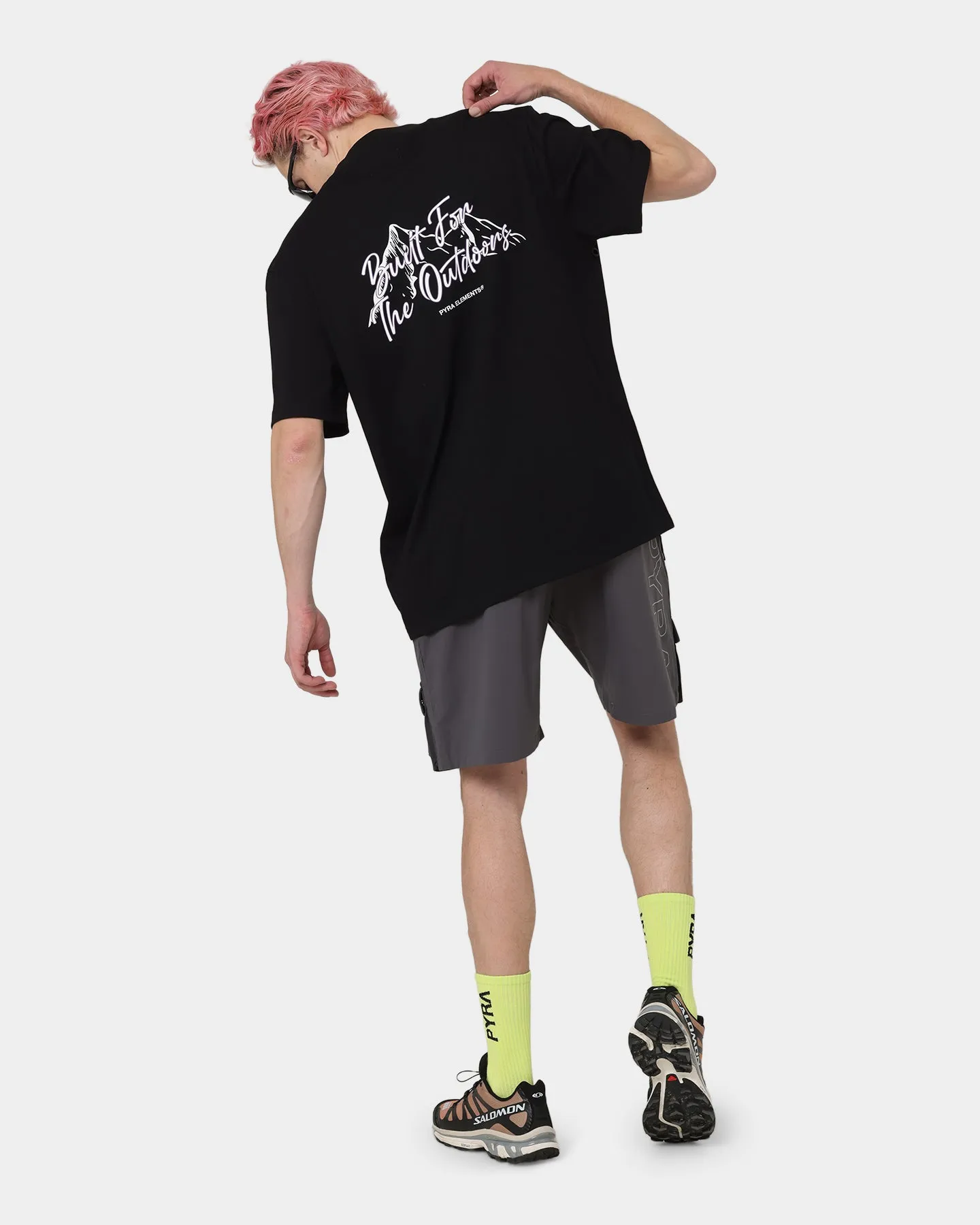 PYRA Mountain T-Shirt Black/White