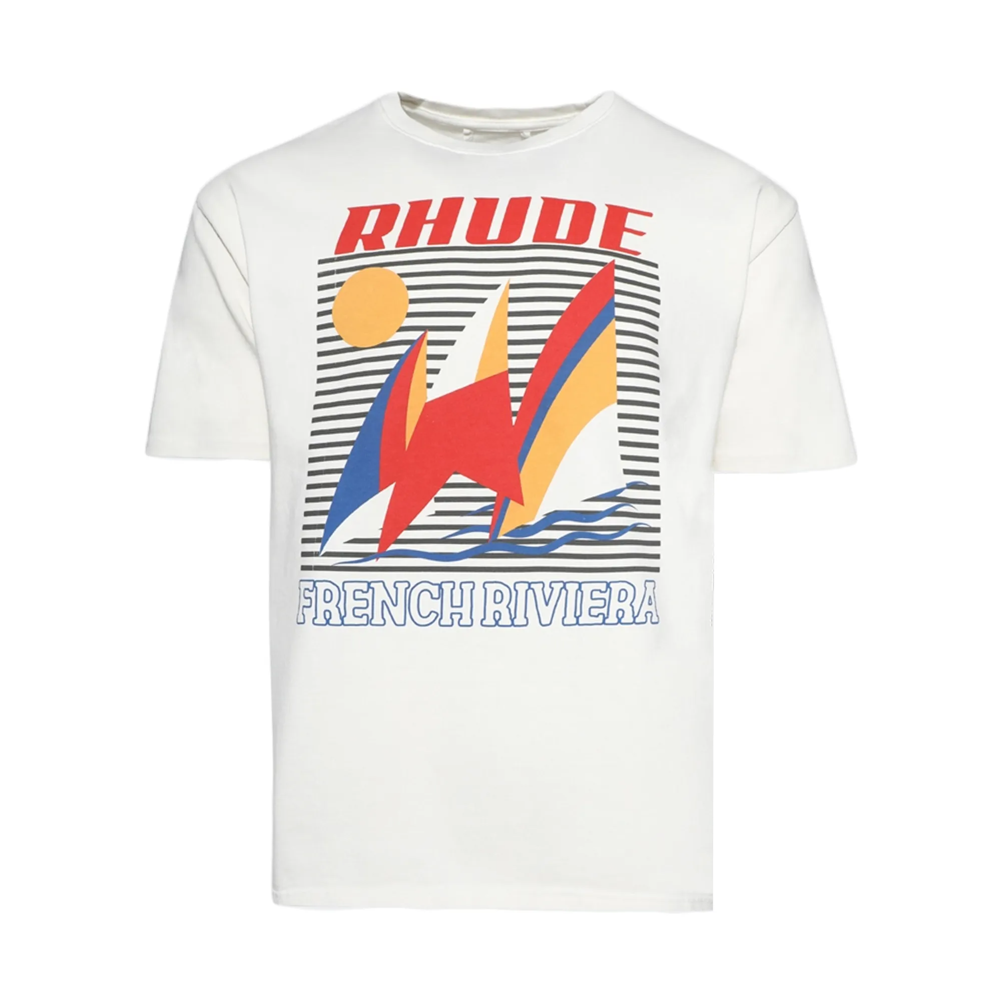 R H U D E Poster T-Shirt Vtg White