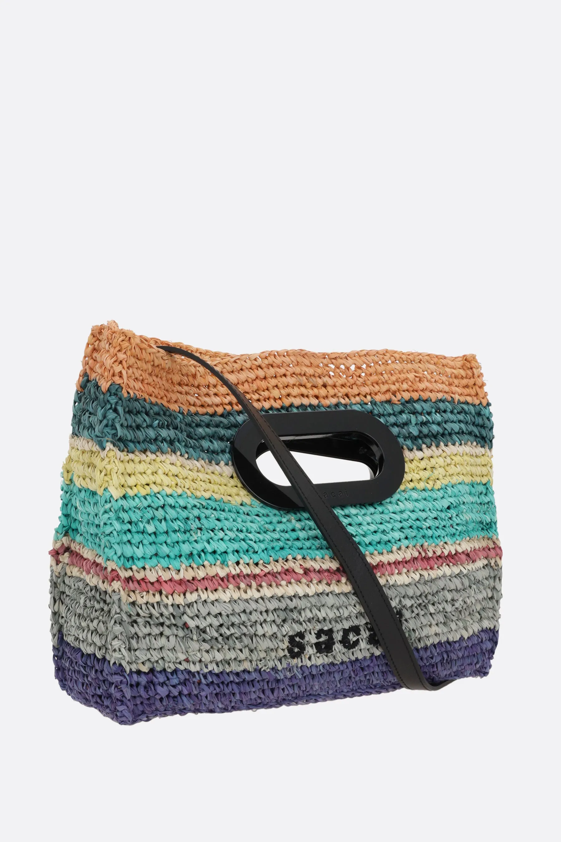 raffia small shopping bag