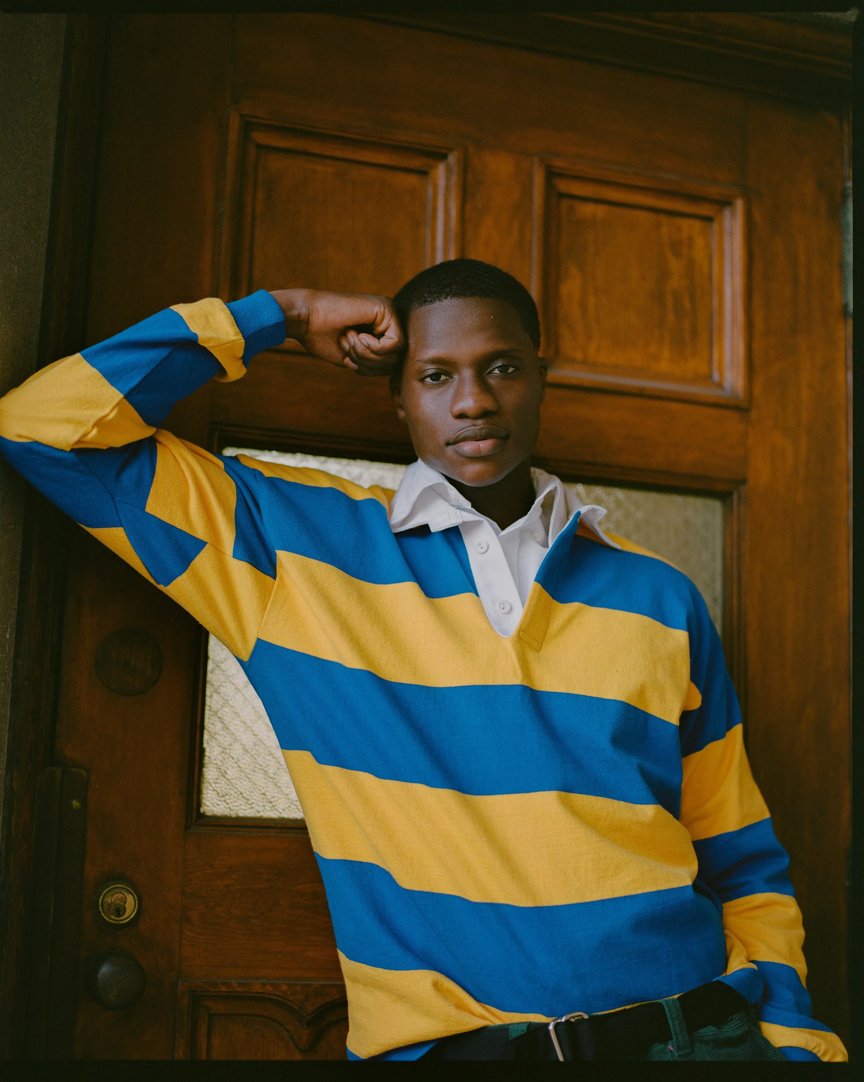ROYAL/GOLD CLASSIC STRIPE RUGBY SHIRT