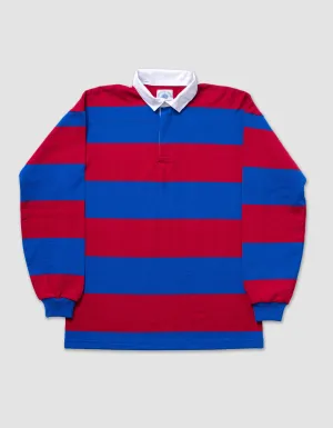 ROYAL/RED CLASSIC STRIPE RUGBY SHIRT