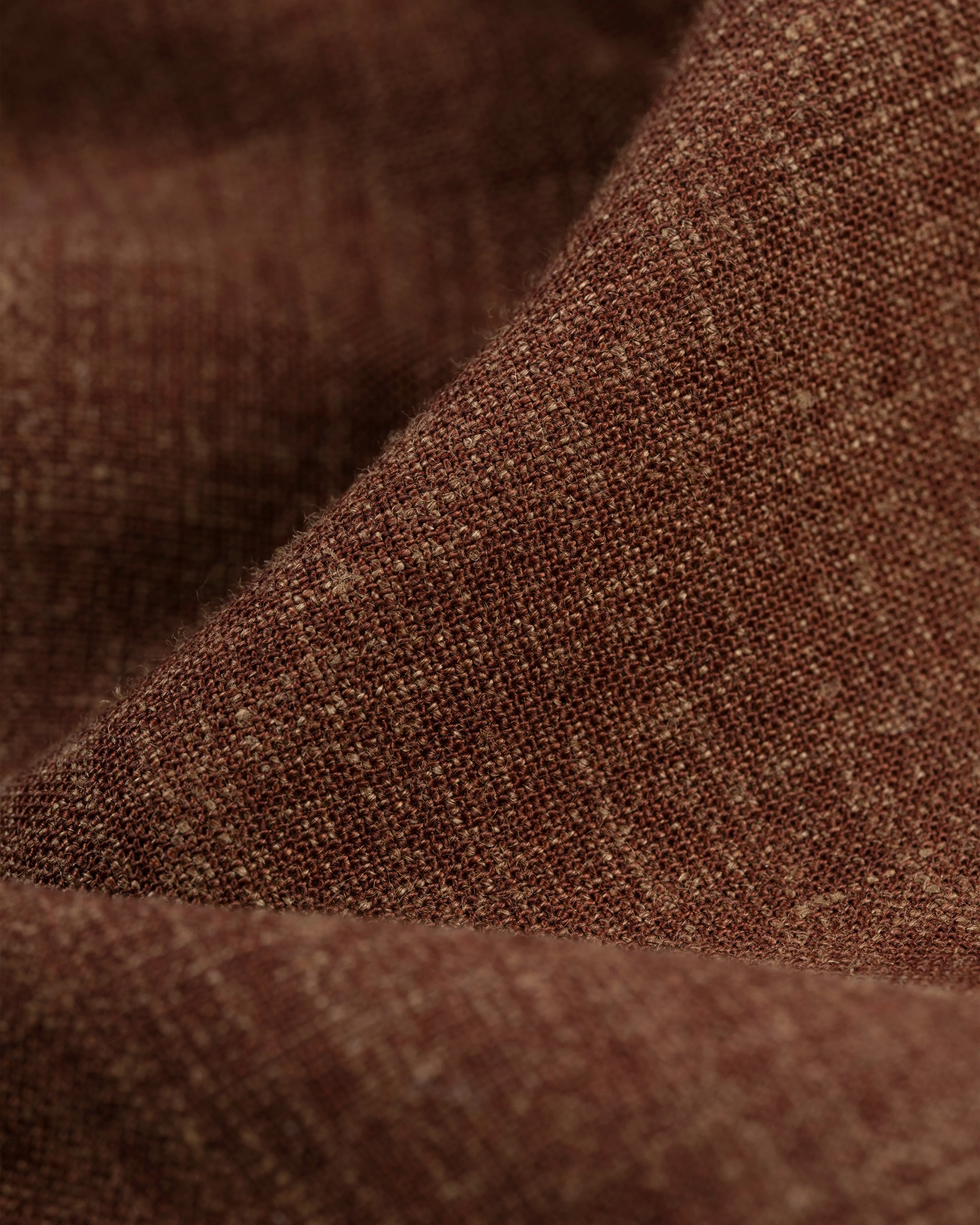 RUST CRASH LINEN TROUSERS