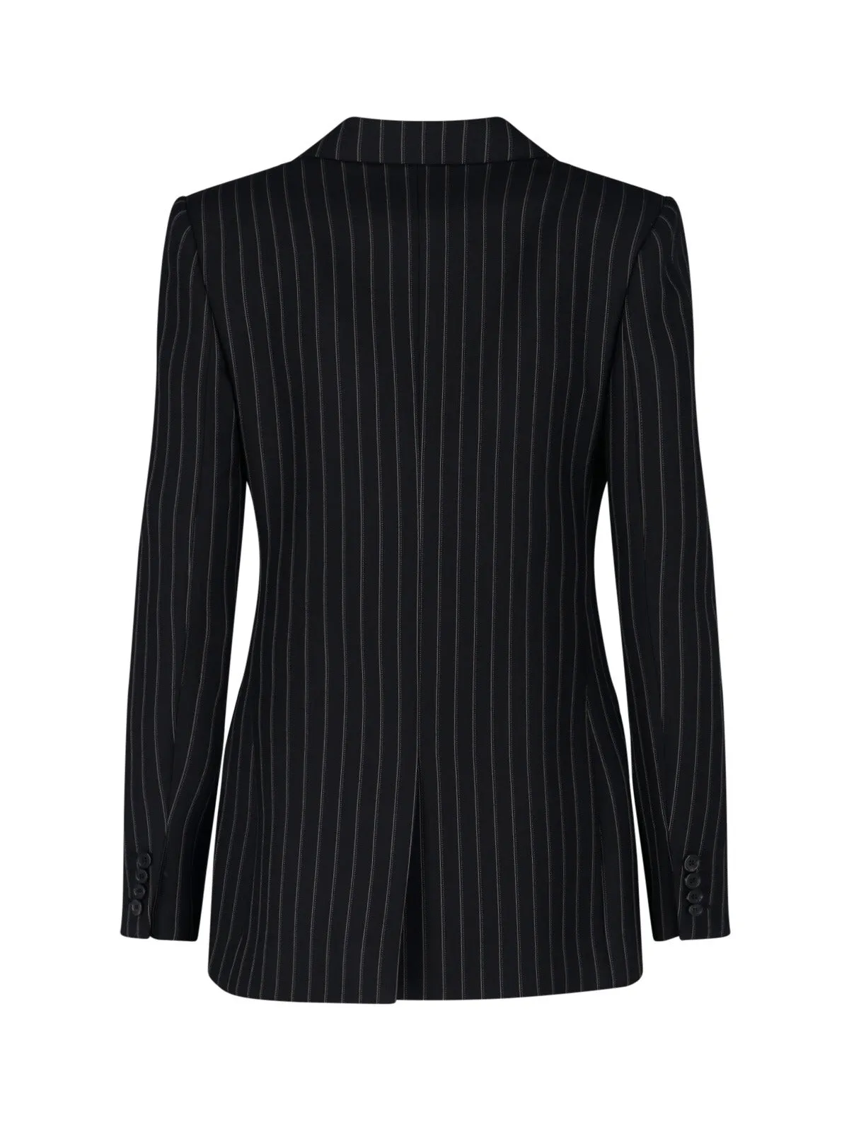 Saint Laurent Striped Long-Sleeved Blazer