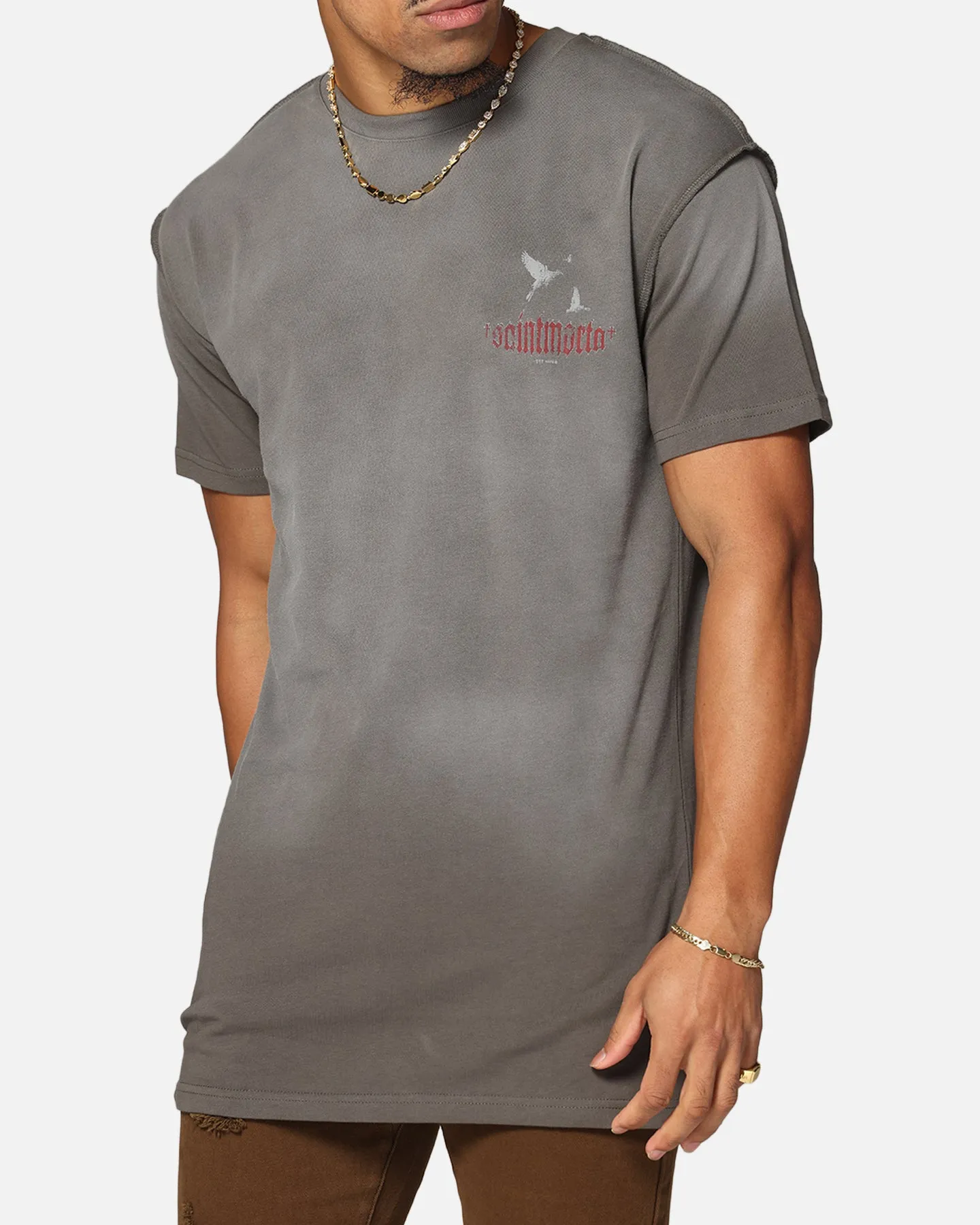 Saint Morta Amorfati Lafayette T-Shirt Sunfade Brown