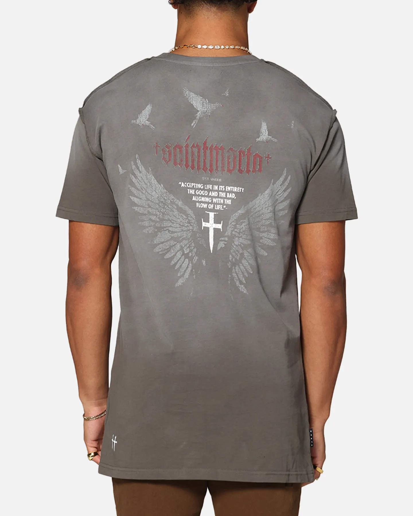 Saint Morta Amorfati Lafayette T-Shirt Sunfade Brown