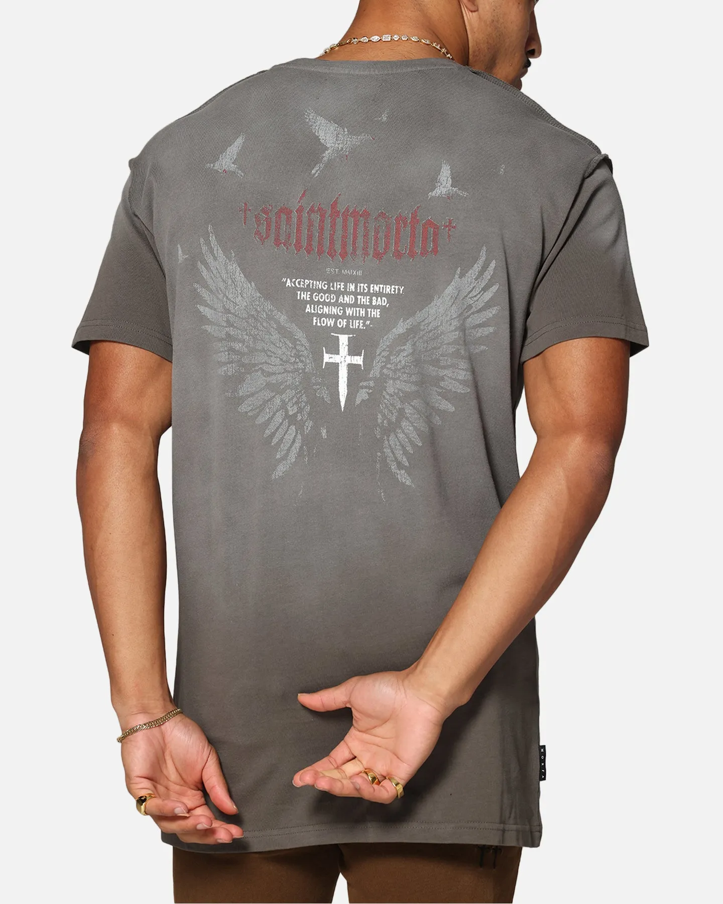 Saint Morta Amorfati Lafayette T-Shirt Sunfade Brown