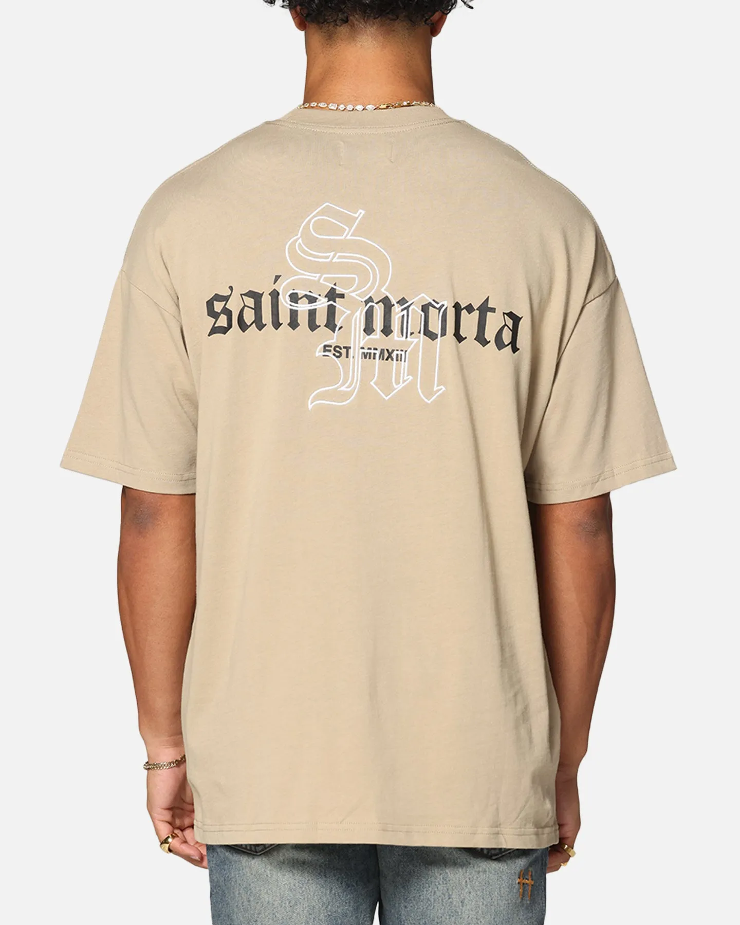 Saint Morta Heritage Boxy T-Shirt Stone