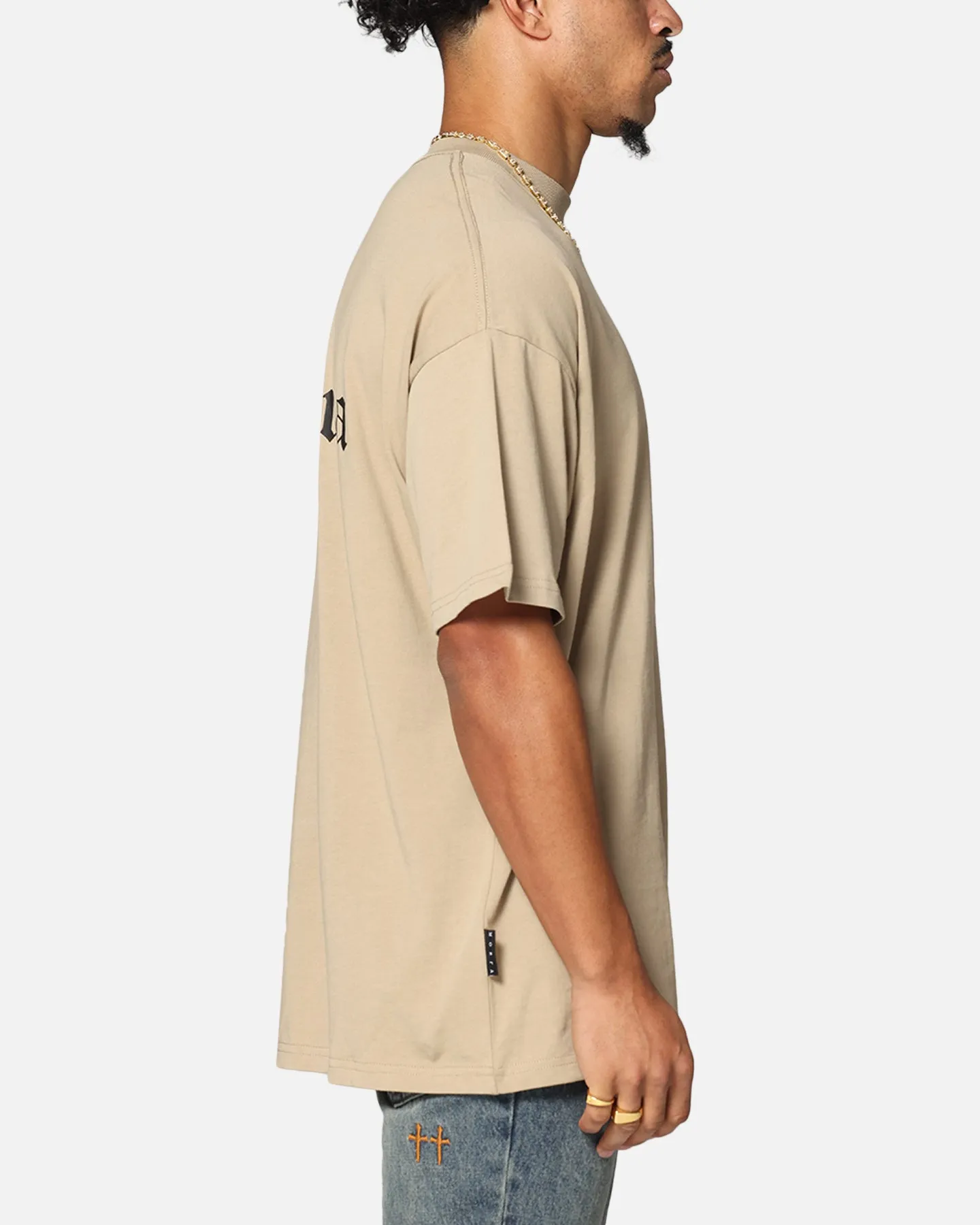 Saint Morta Heritage Boxy T-Shirt Stone