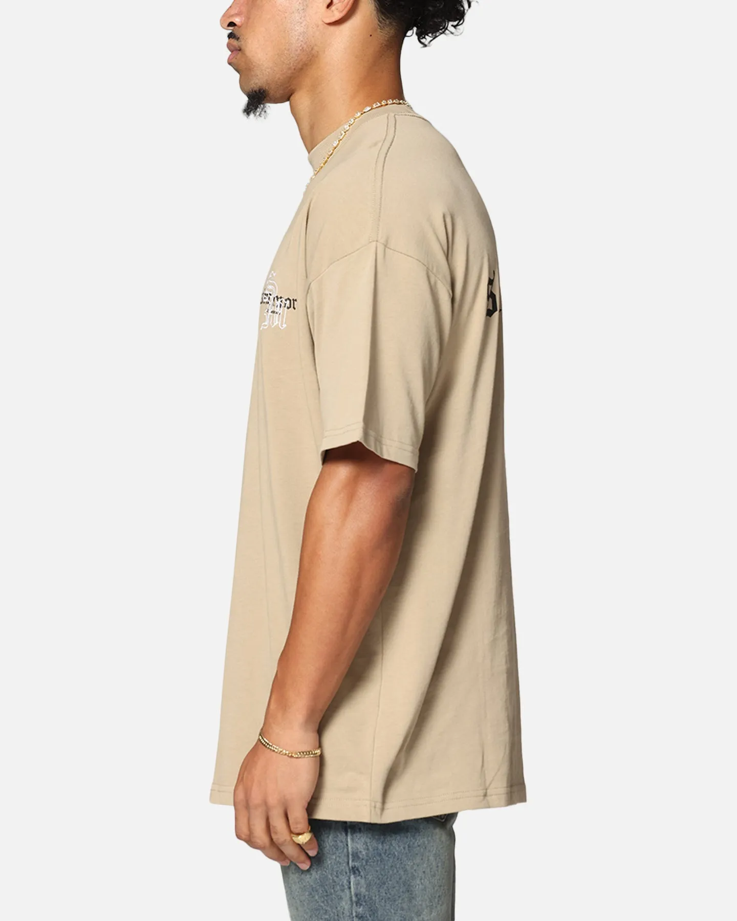 Saint Morta Heritage Boxy T-Shirt Stone