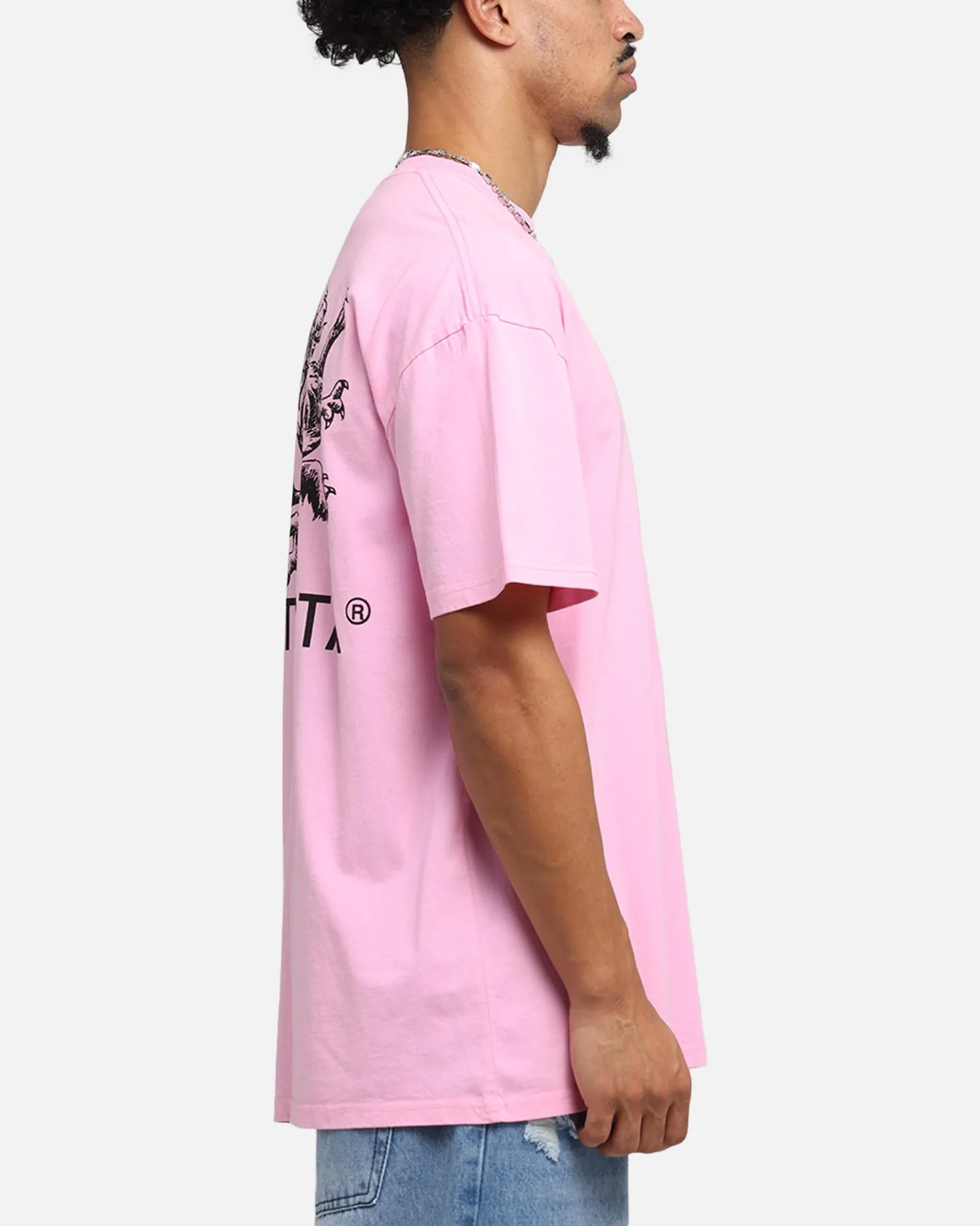 Saint Morta Lover Club Boxy T-Shirt Pink