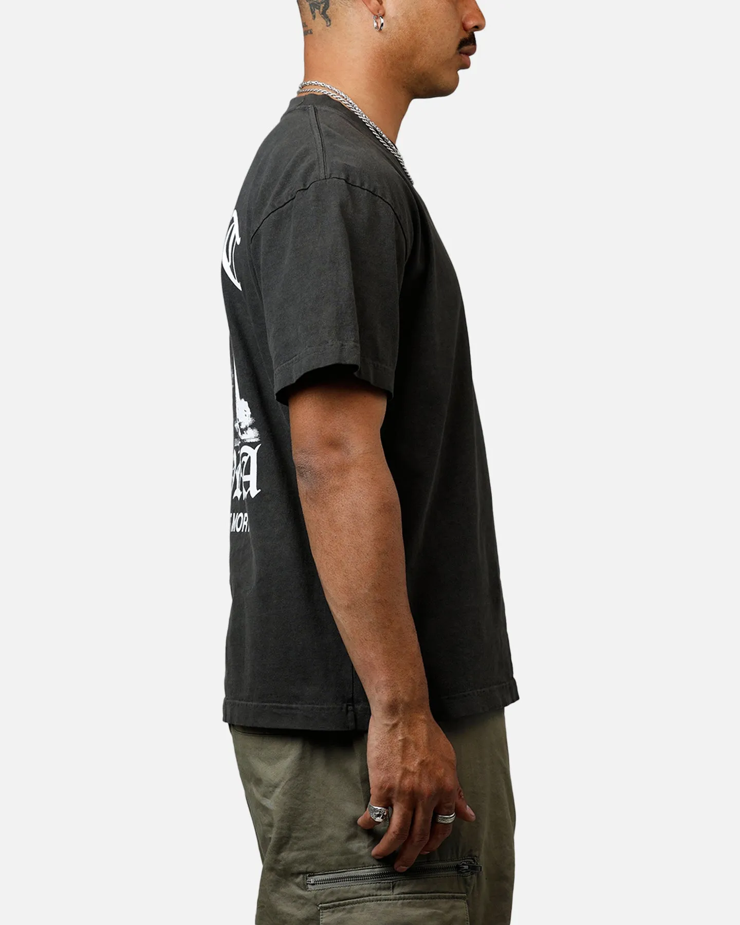 Saint Morta Maiden Boxy T-Shirt Black Wash
