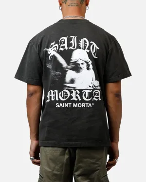 Saint Morta Maiden Boxy T-Shirt Black Wash