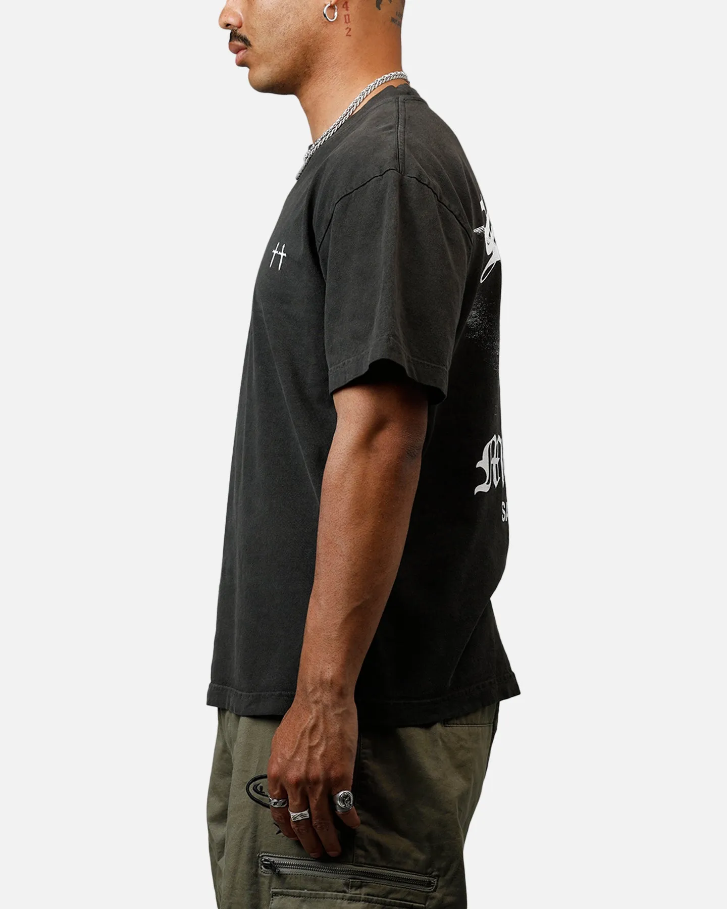 Saint Morta Maiden Boxy T-Shirt Black Wash