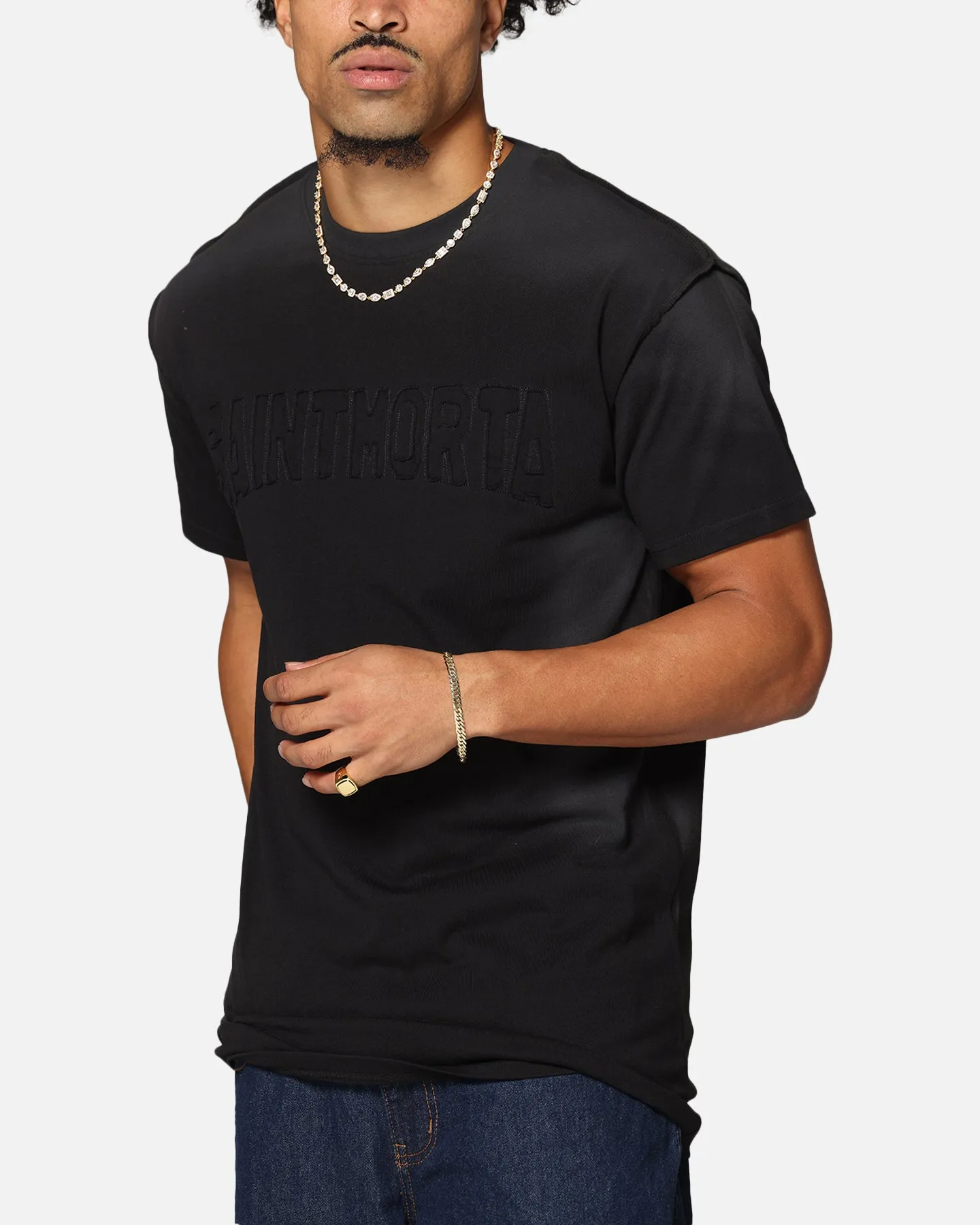 Saint Morta Manticore Lafayette T-Shirt Sunfade Black