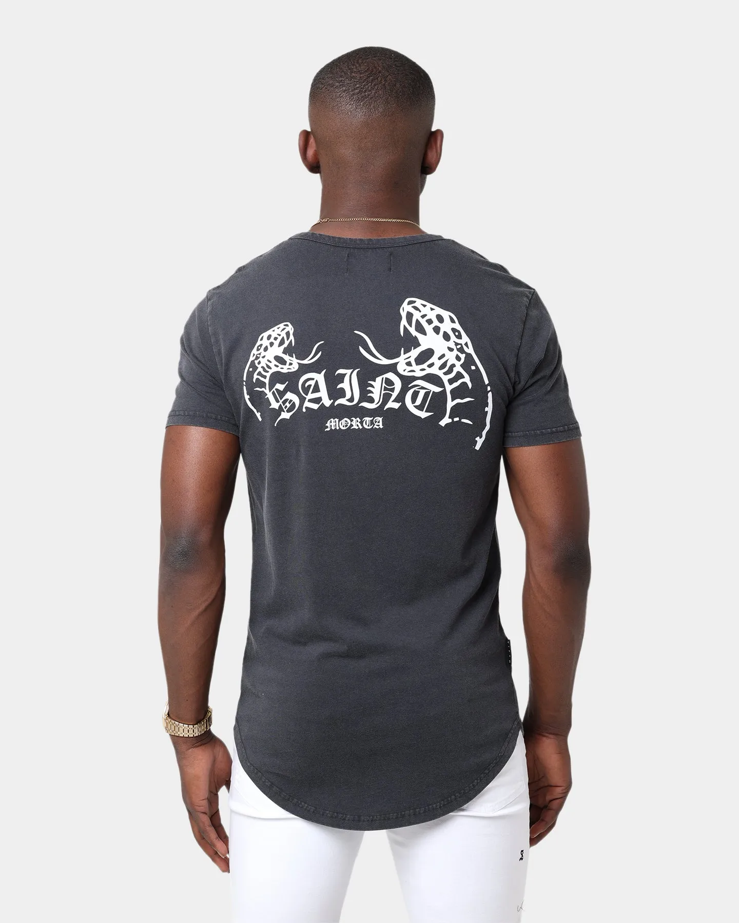 Saint Morta Venomous El Duplo T-Shirt Vintage Black/White