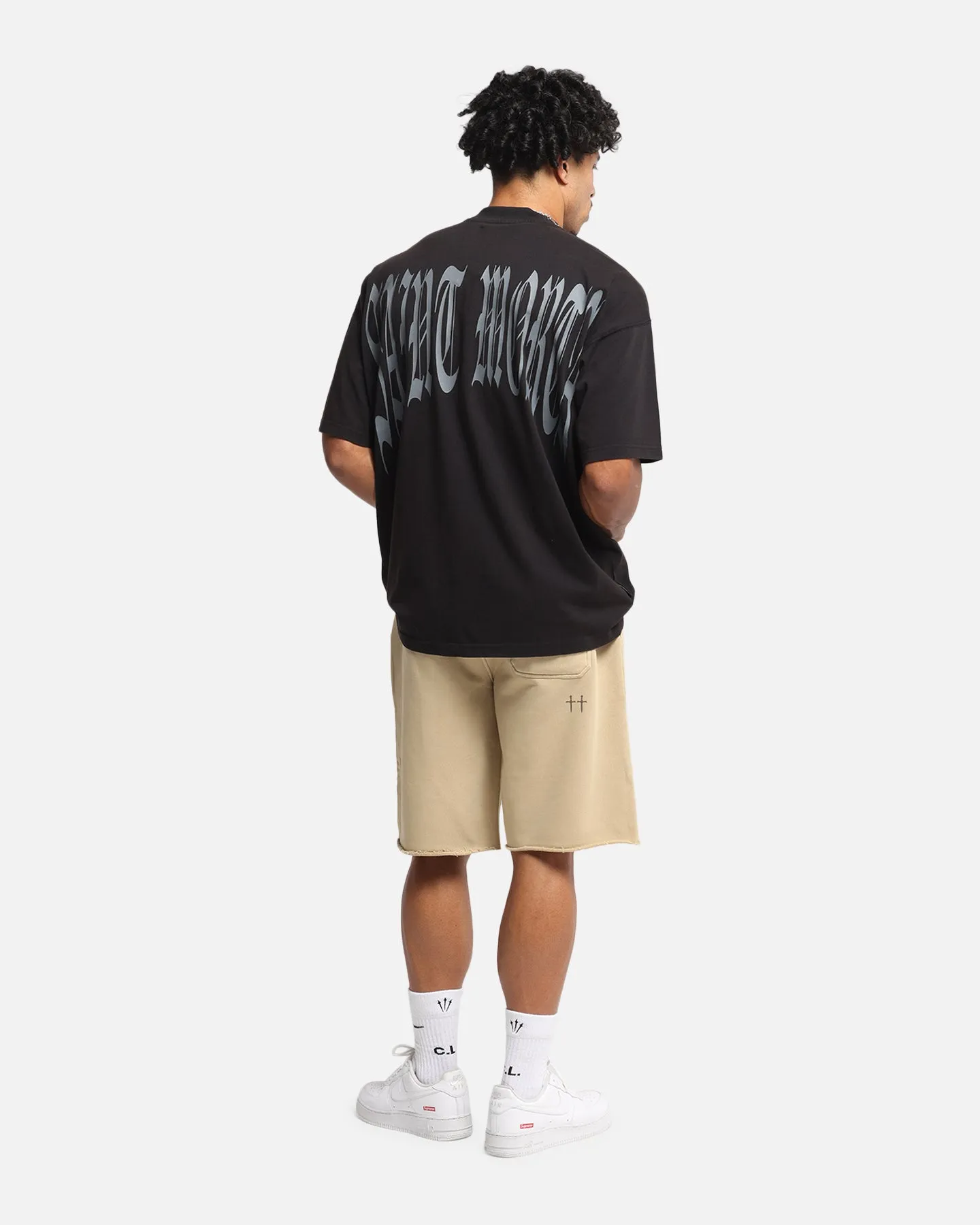Saint Morta Vill Park Boxy T-Shirt Vintage Black