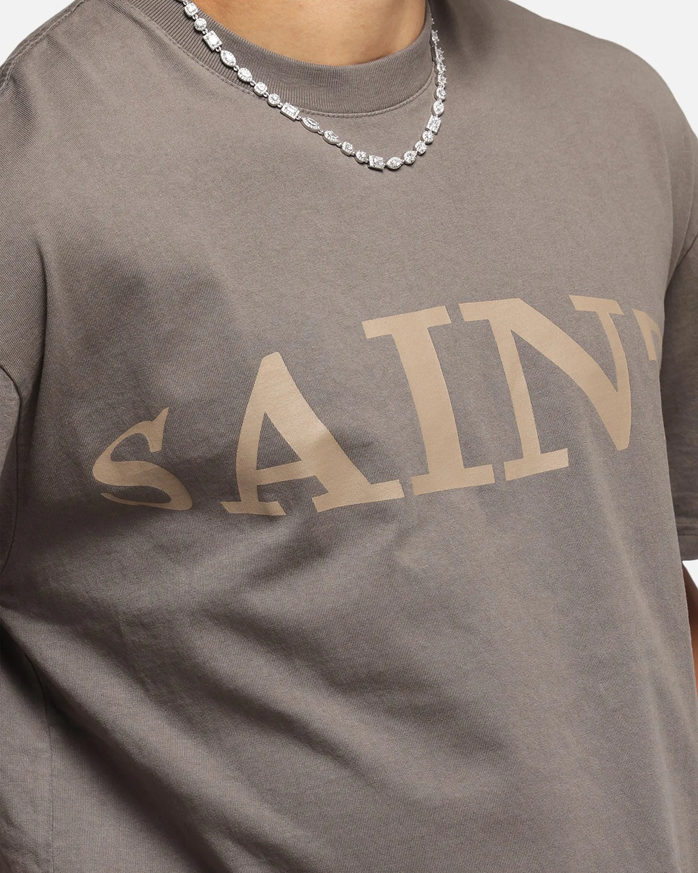 Saint Morta Vision Boxy T-Shirt Brown