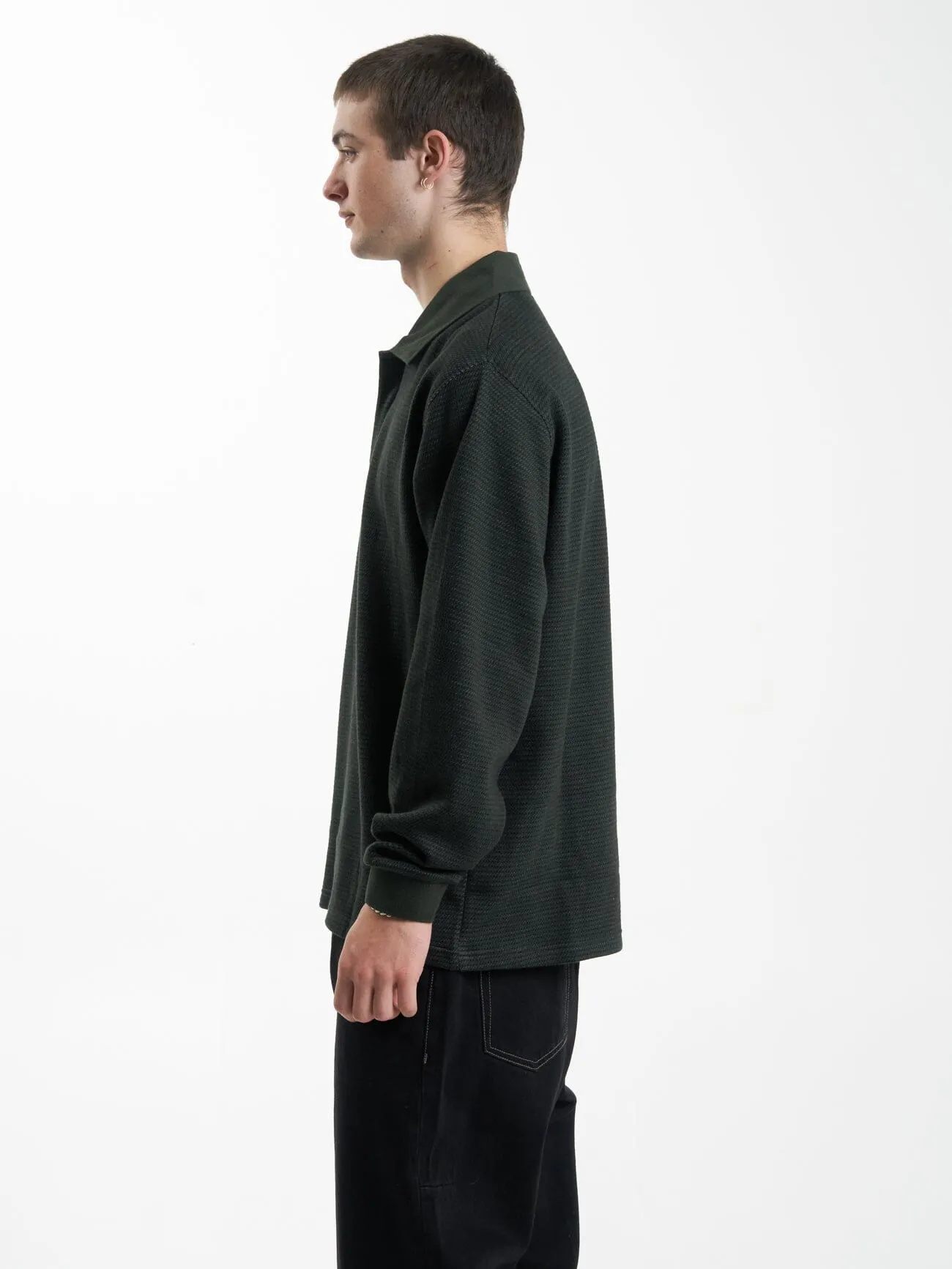 Secret Garden Rugby Polo - Oil Green