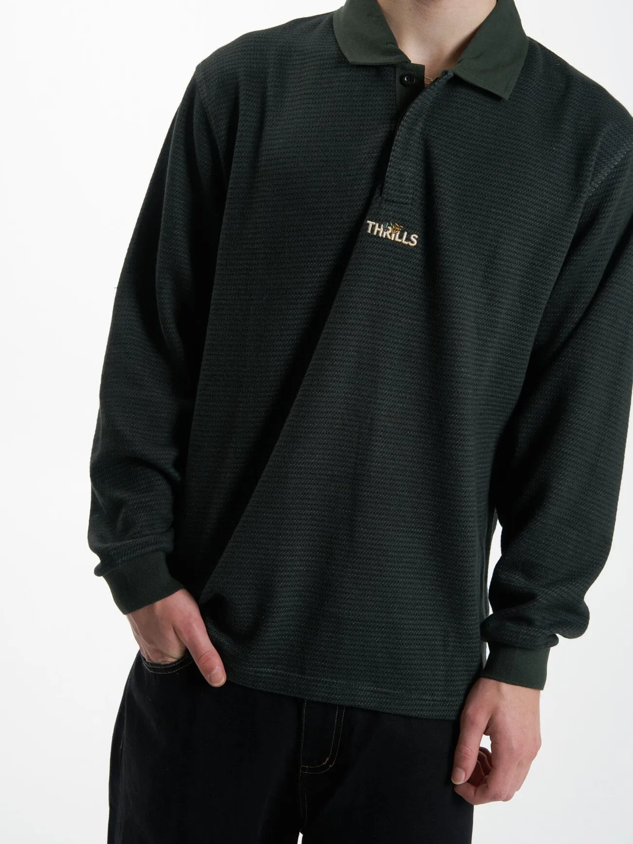 Secret Garden Rugby Polo - Oil Green