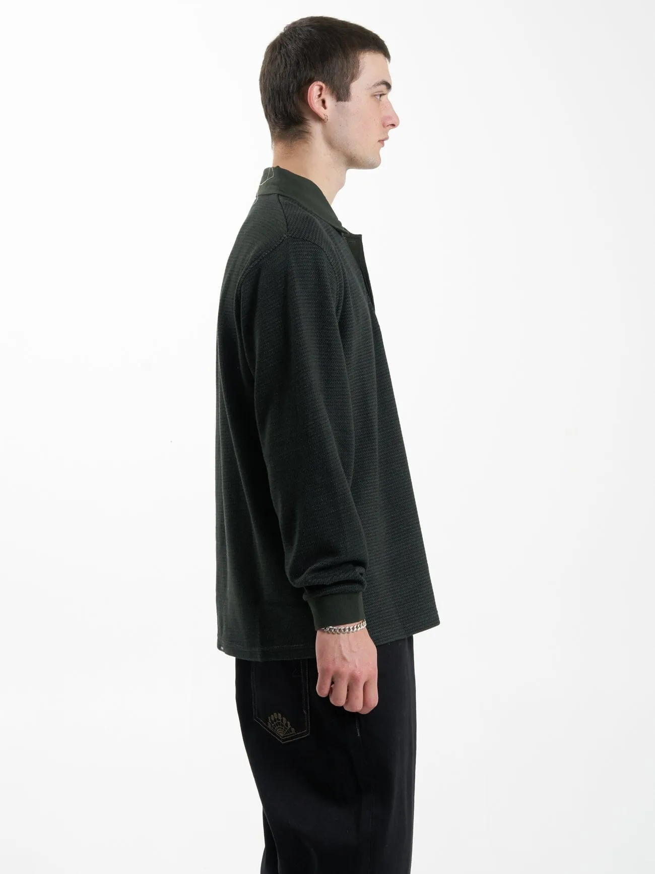 Secret Garden Rugby Polo - Oil Green