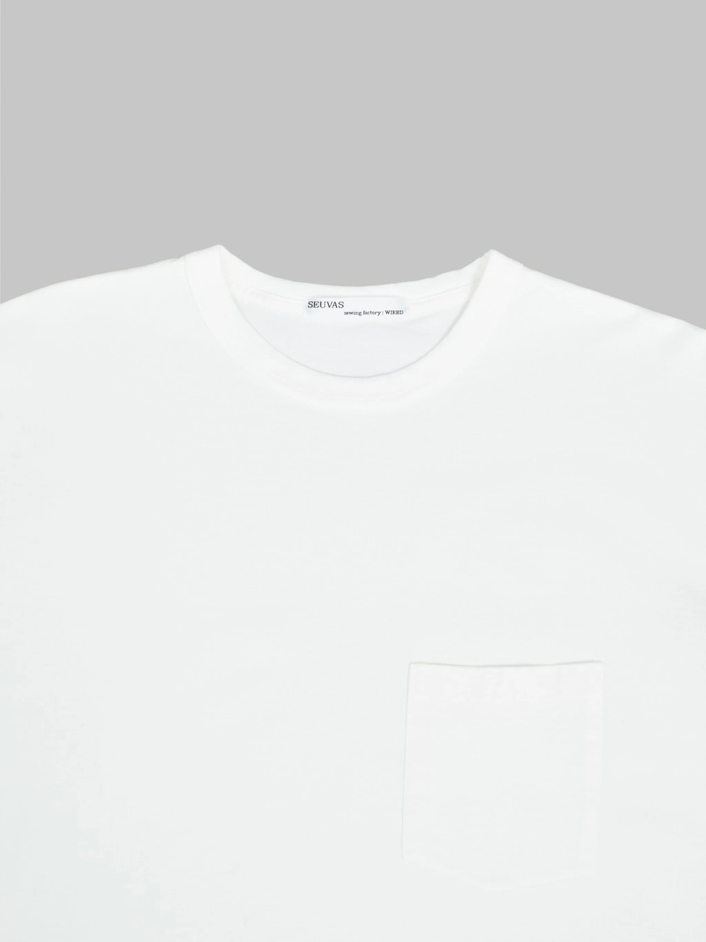 Seuvas Cotton Crew Neck T-Shirt Natural