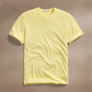 Short Sleeve Crew Neck - Yellow Cake Pigment
