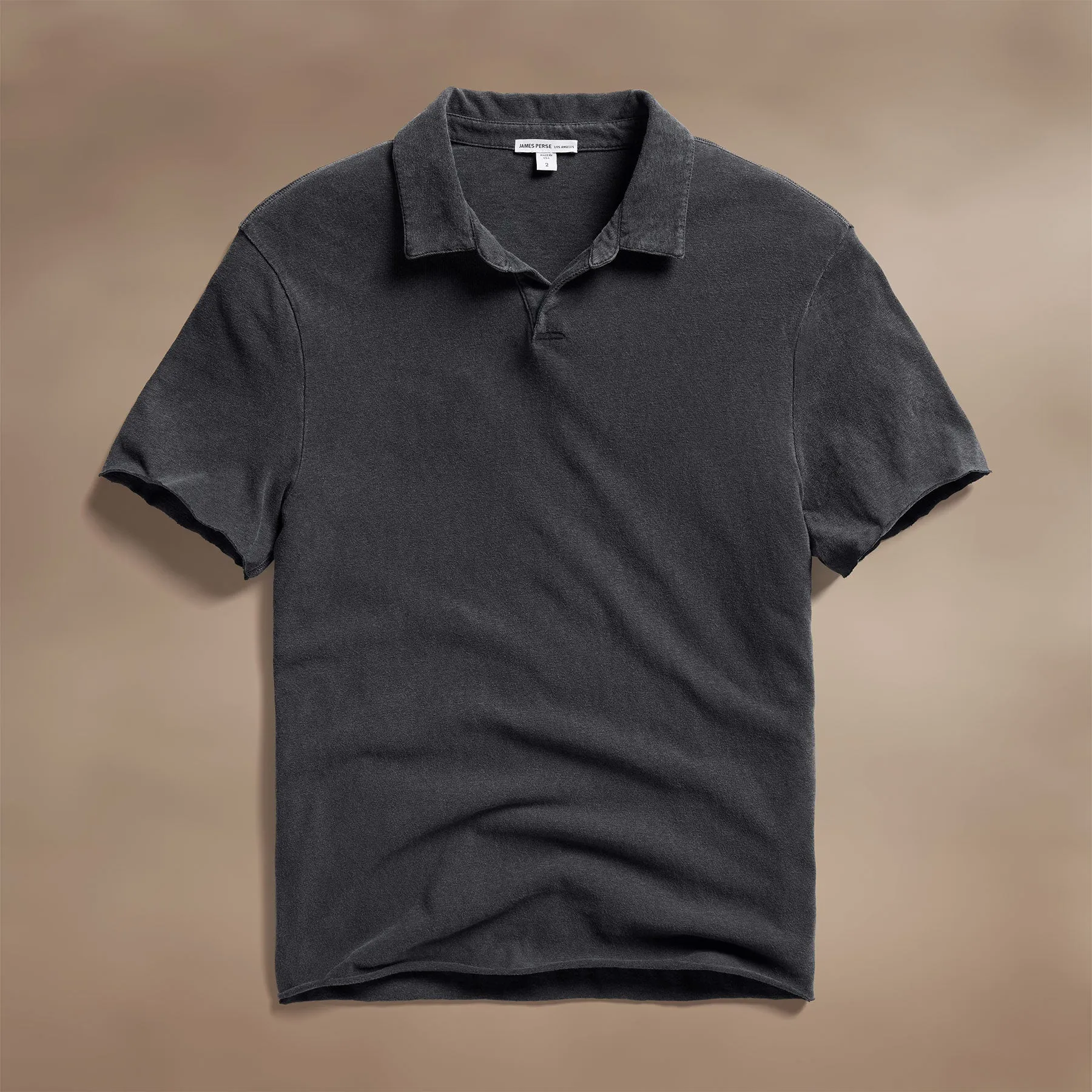 Slub Jersey Polo - Magma Pigment