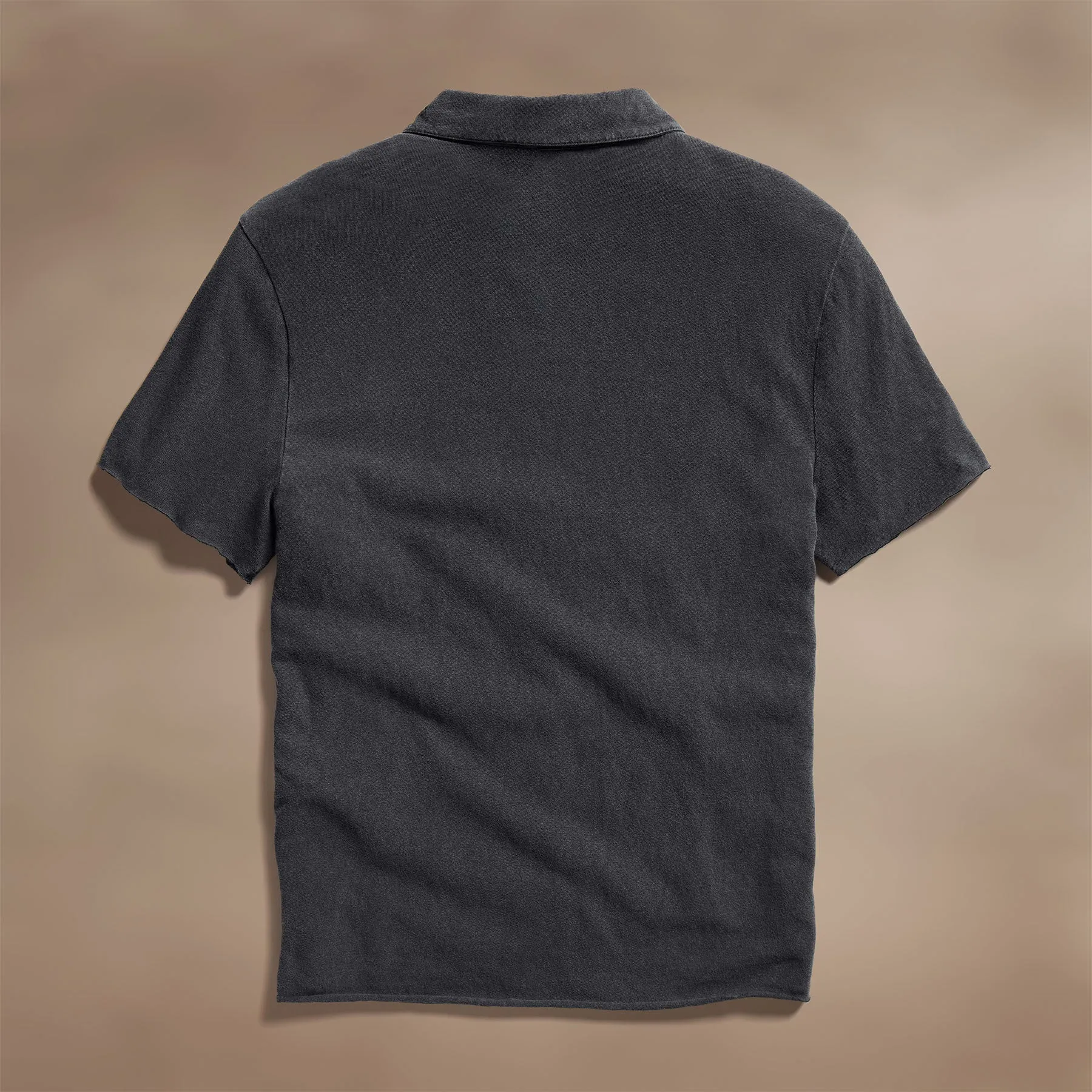 Slub Jersey Polo - Magma Pigment