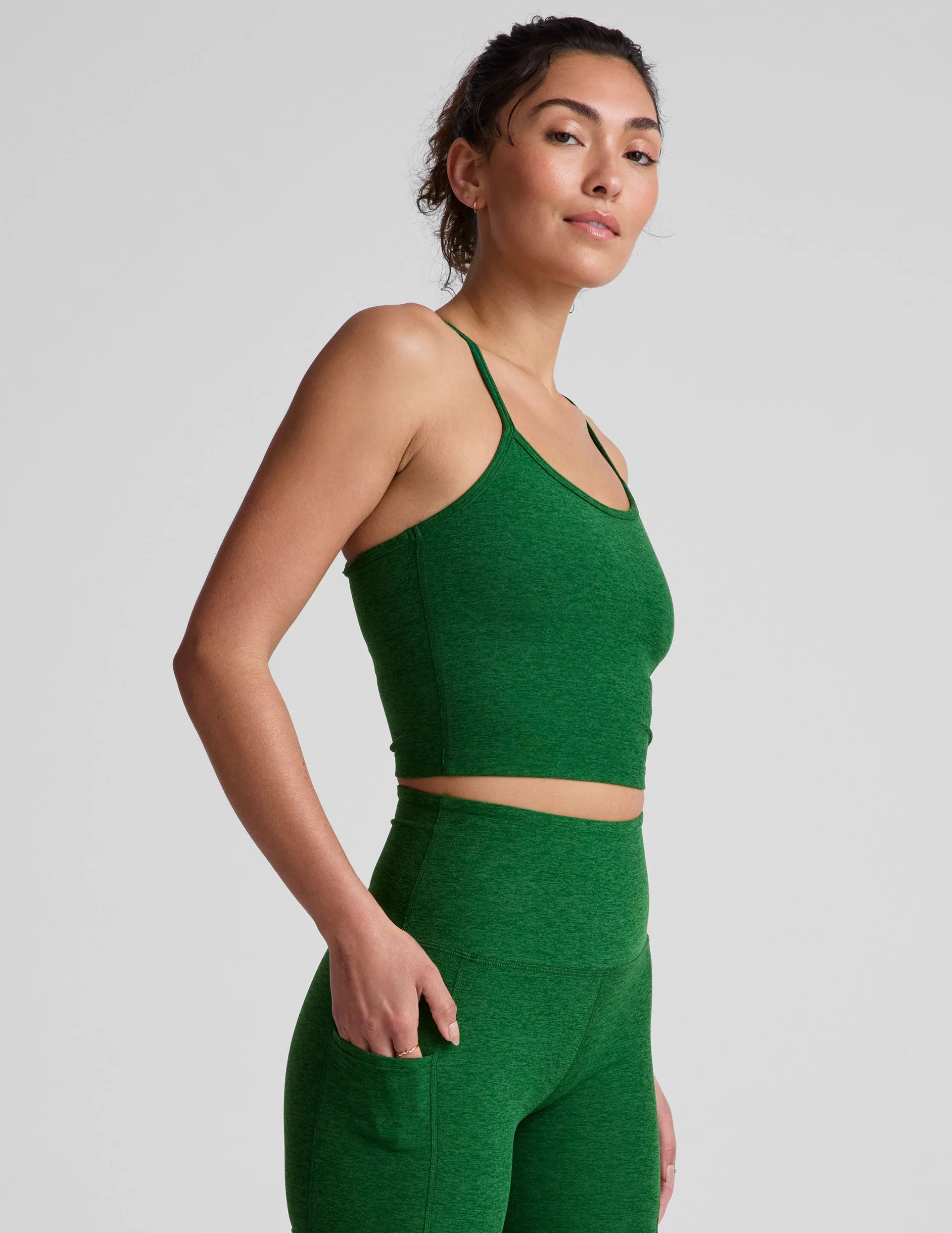 Spacedye Slim Racerback Cropped Tank