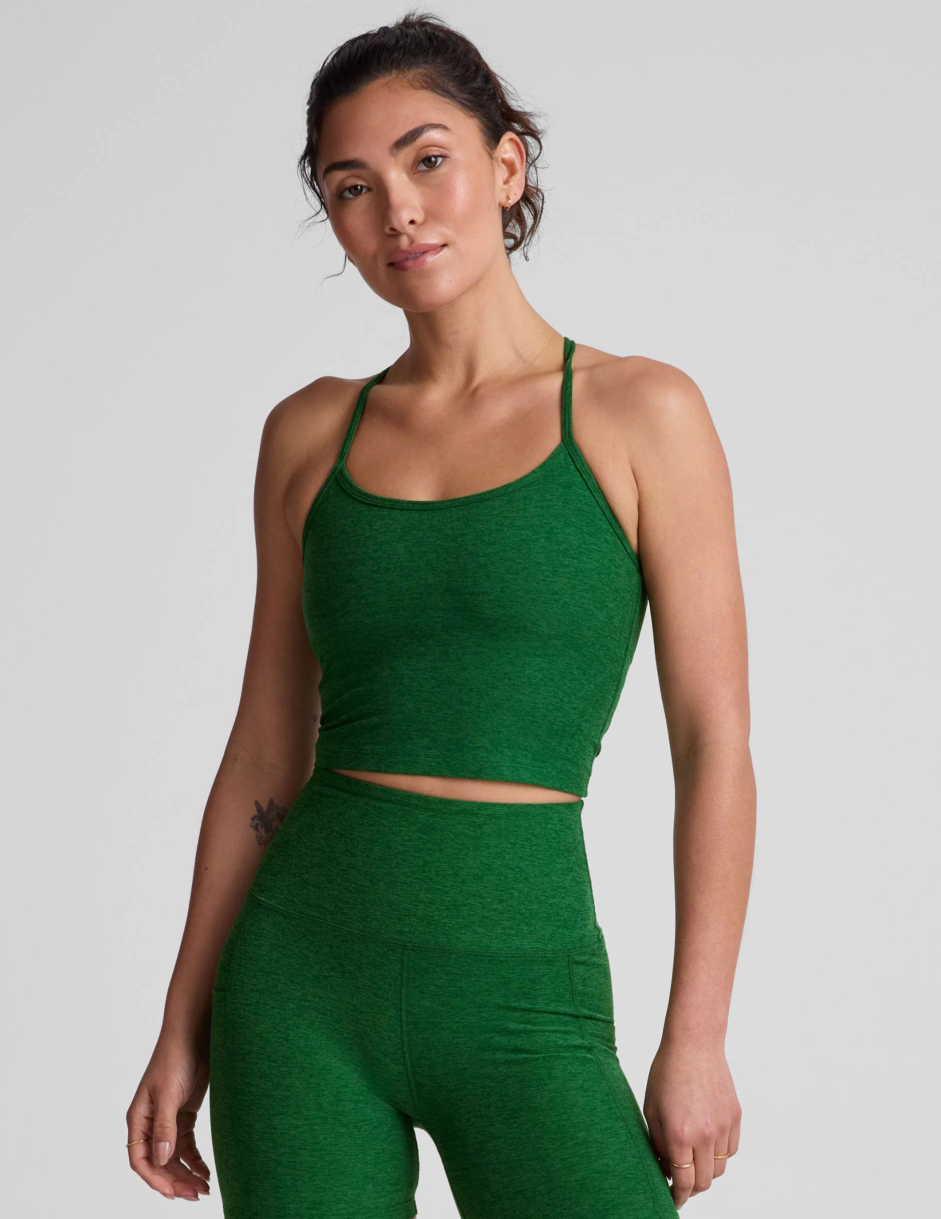 Spacedye Slim Racerback Cropped Tank