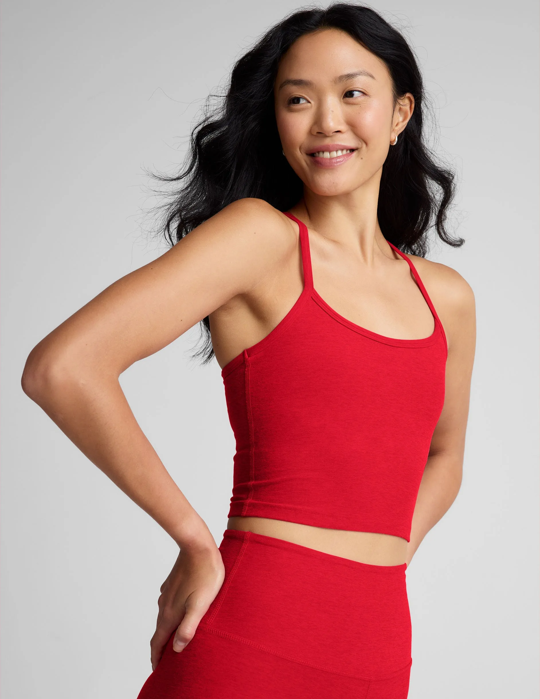 Spacedye Slim Racerback Cropped Tank