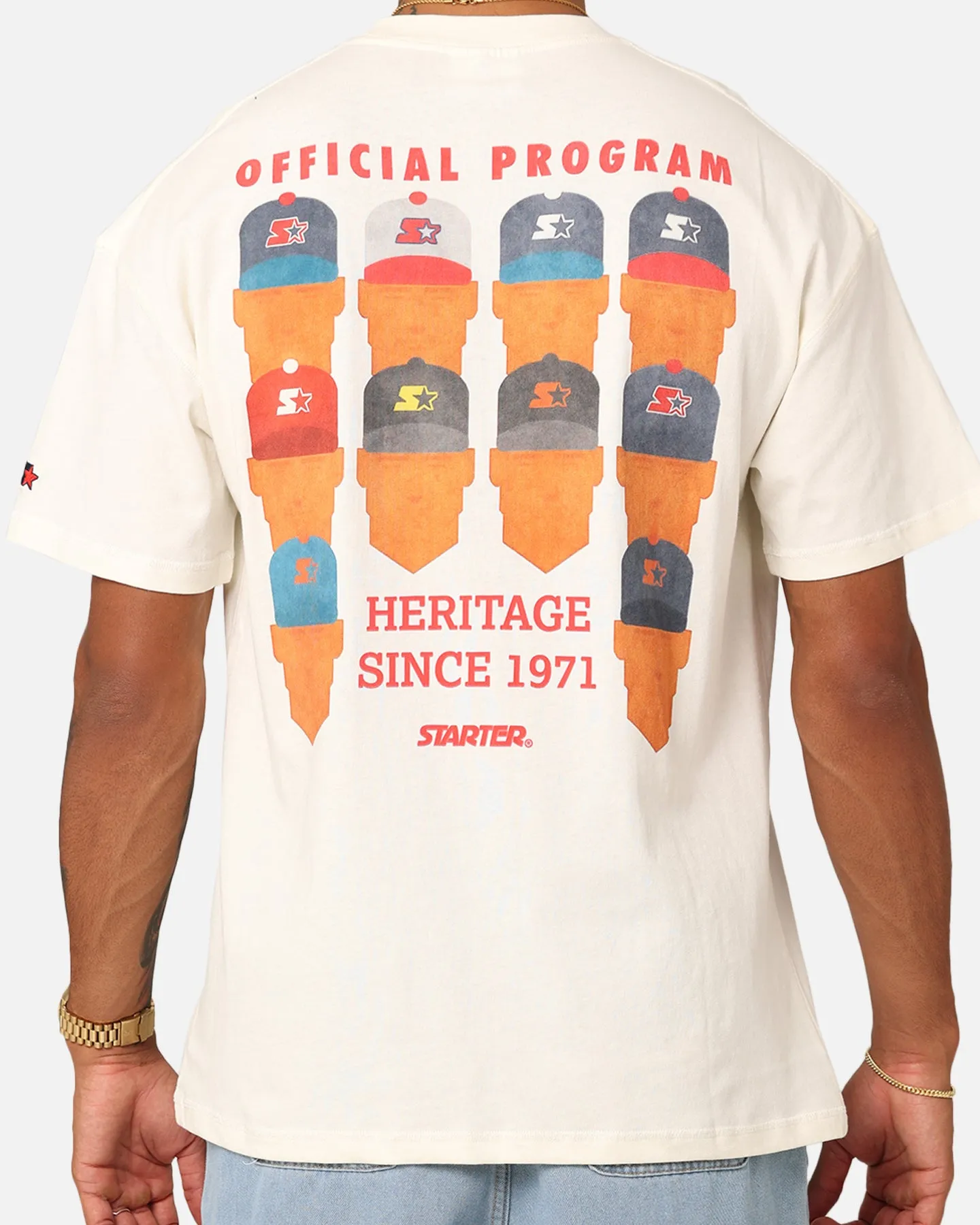 Starter Hat Game T-Shirt Off White