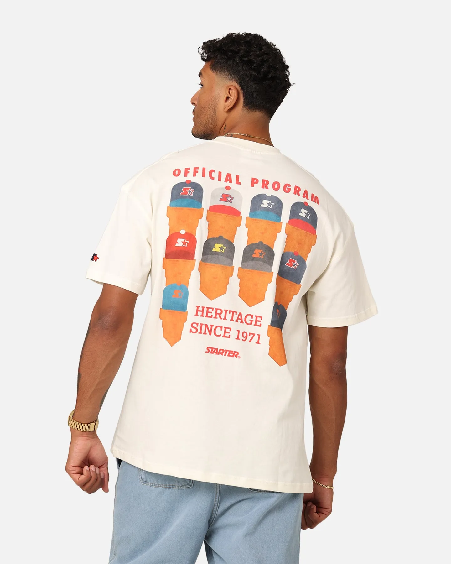 Starter Hat Game T-Shirt Off White