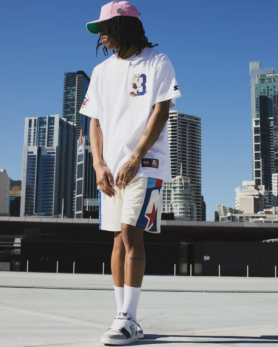 Starter X Looney Tunes Bugs Baseball T-Shirt White