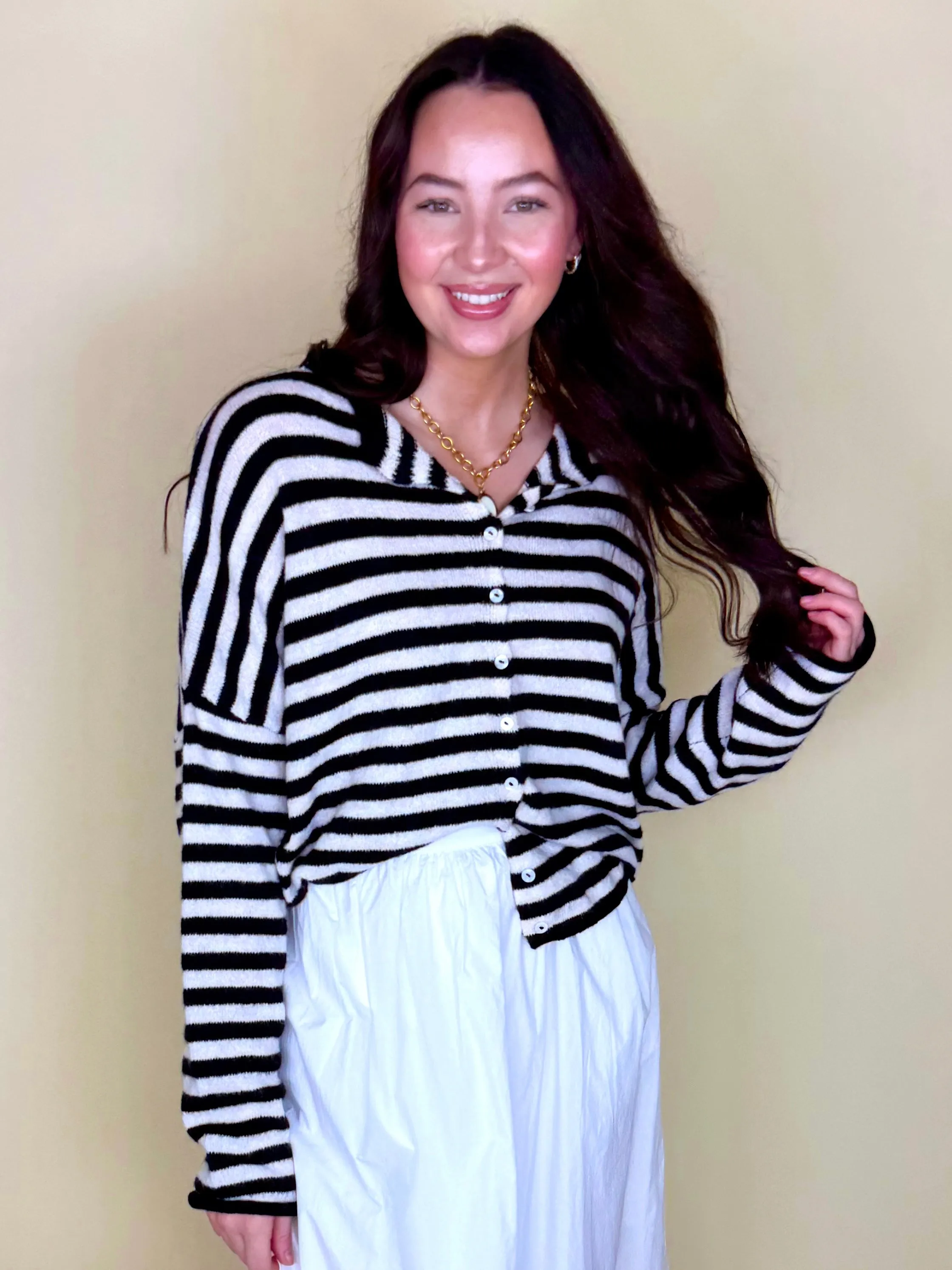 Striped Better Together Cardigan