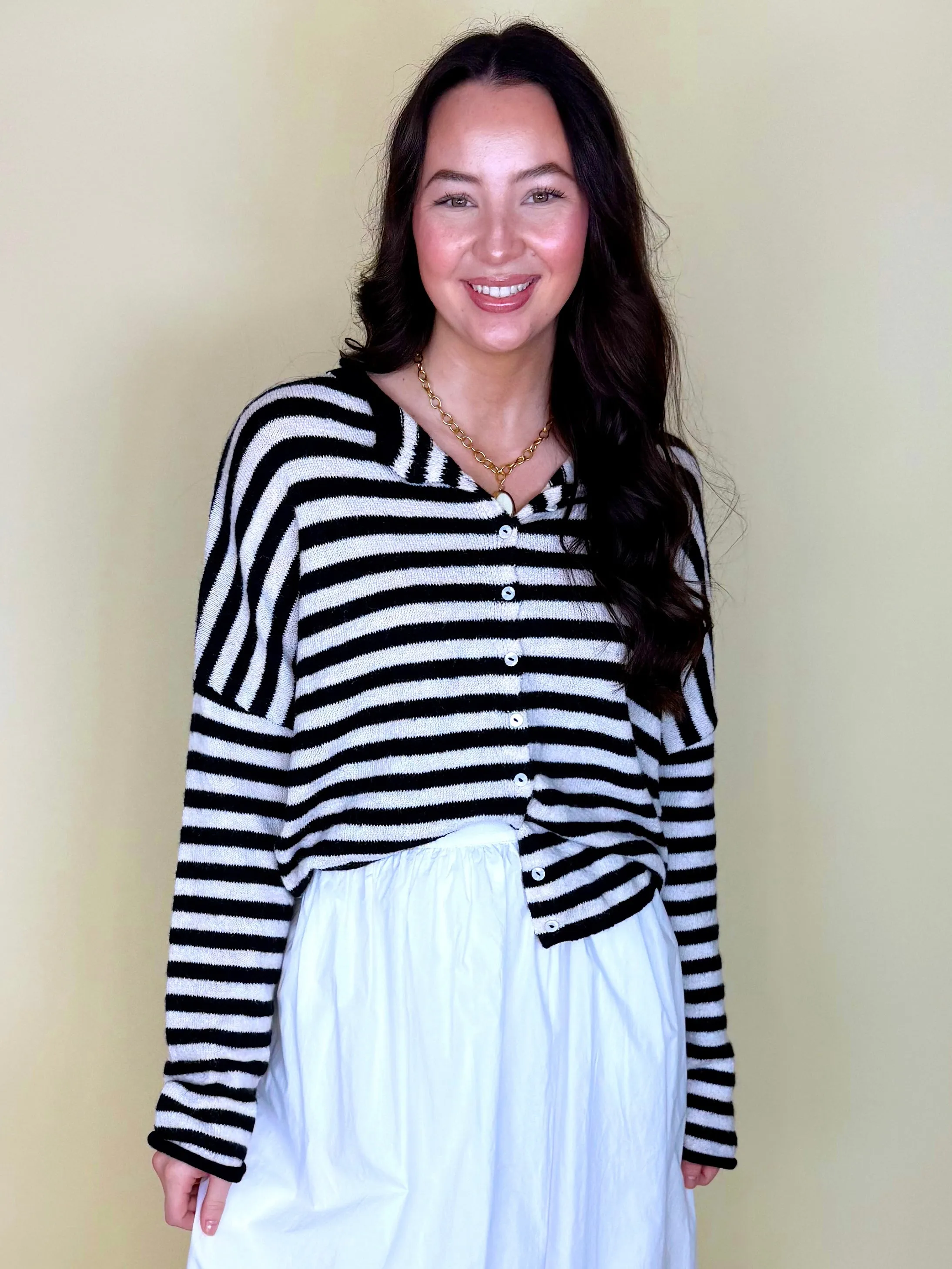 Striped Better Together Cardigan