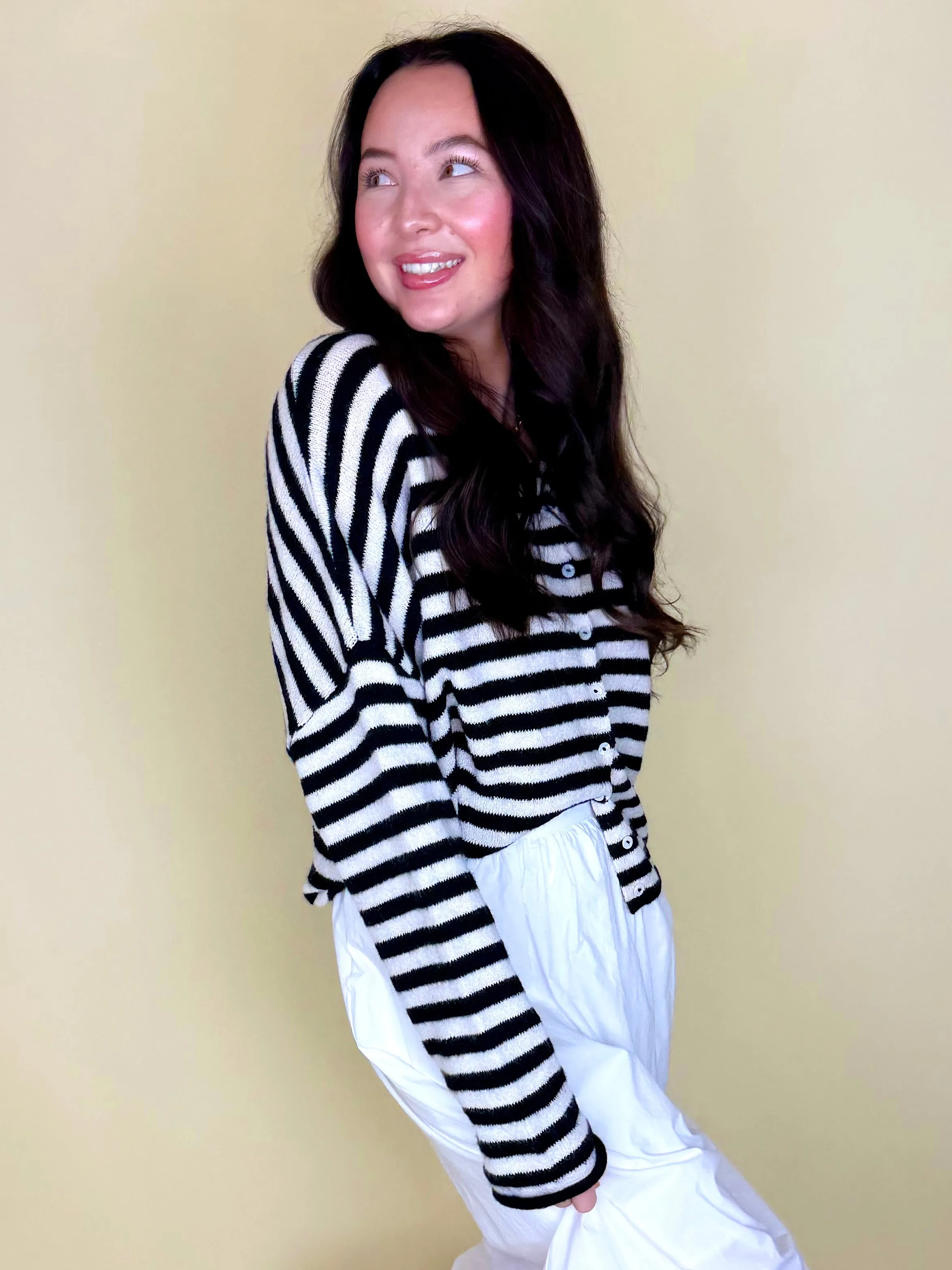 Striped Better Together Cardigan