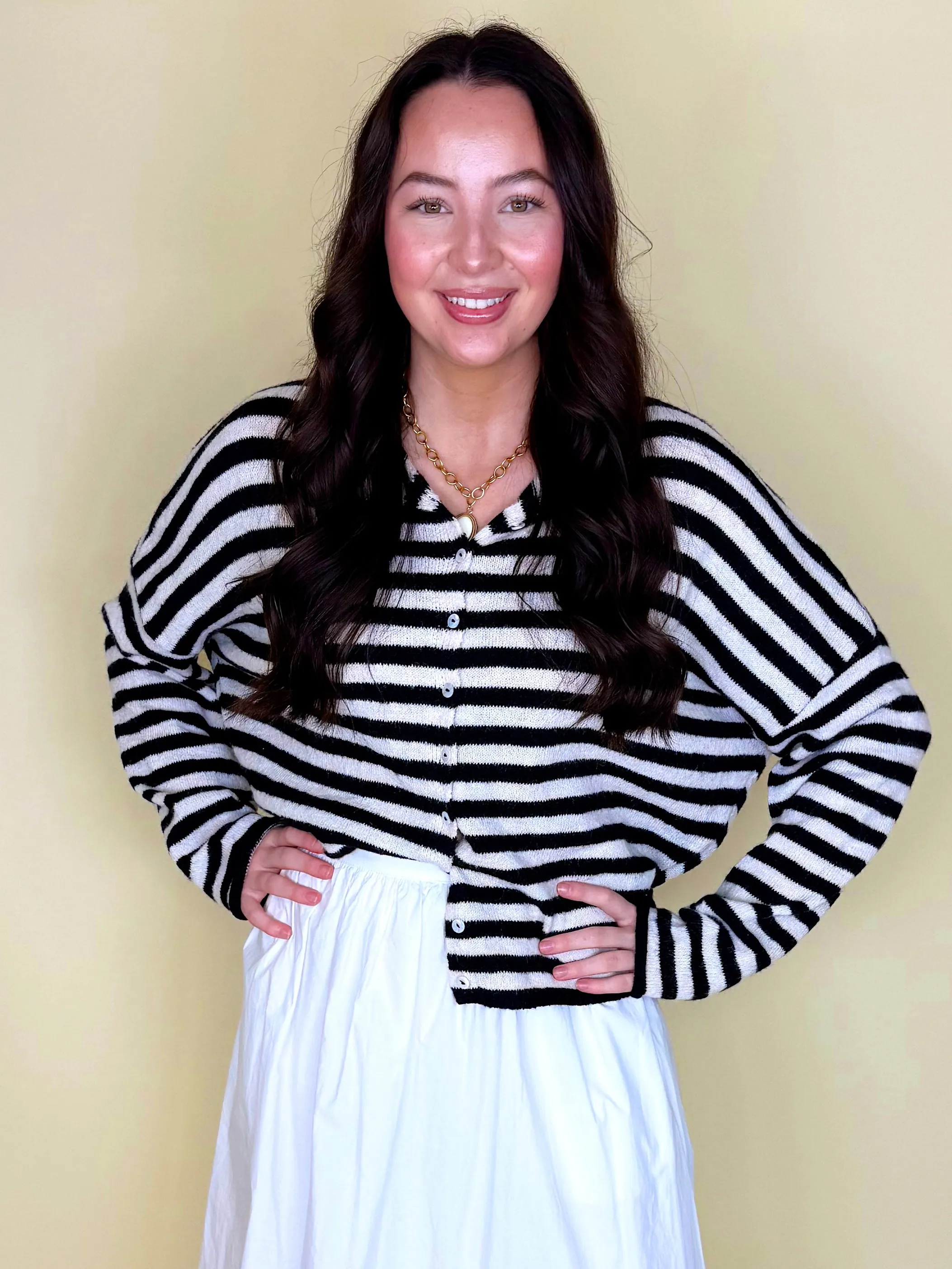 Striped Better Together Cardigan