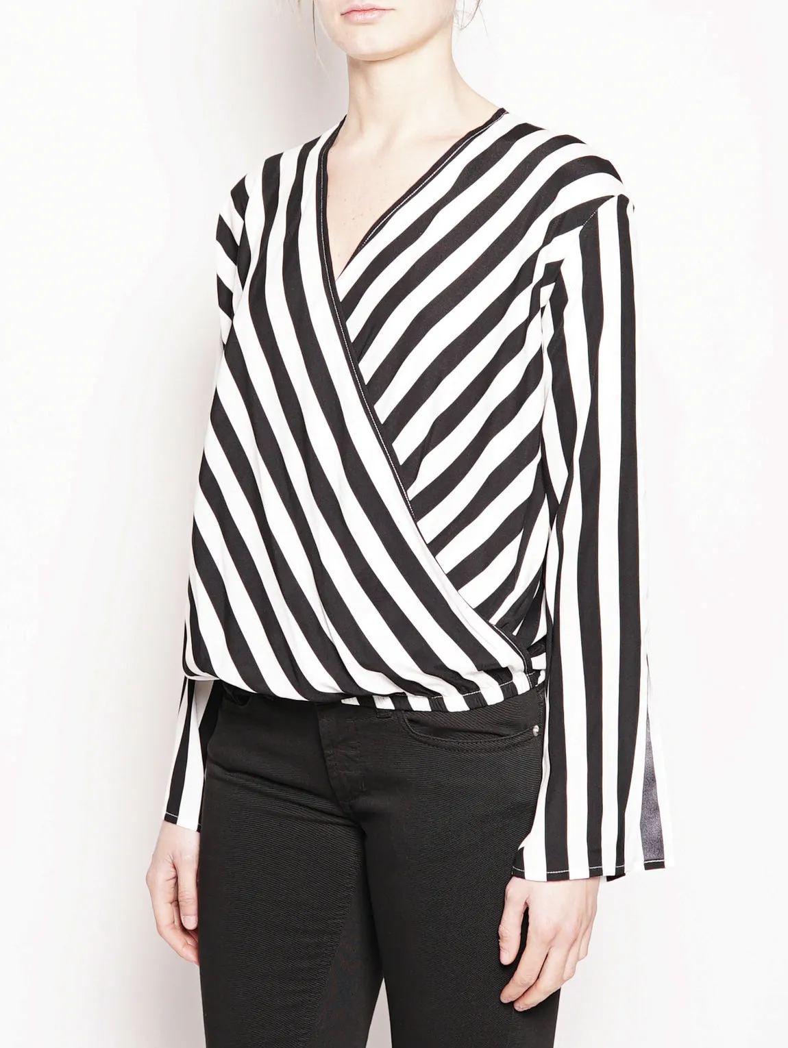 Striped blouse - FTE18BL022 White / Black