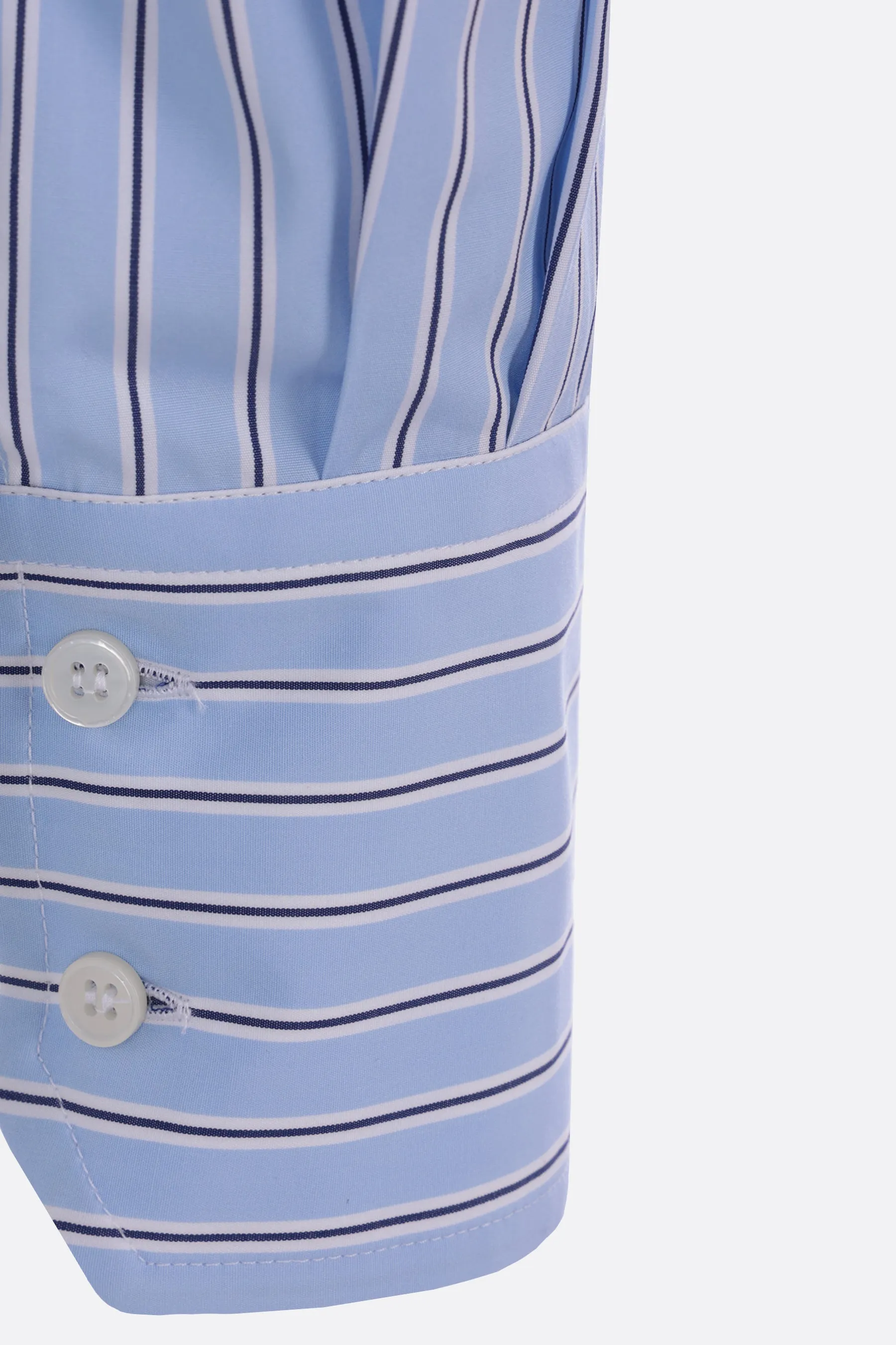striped poplin shirt